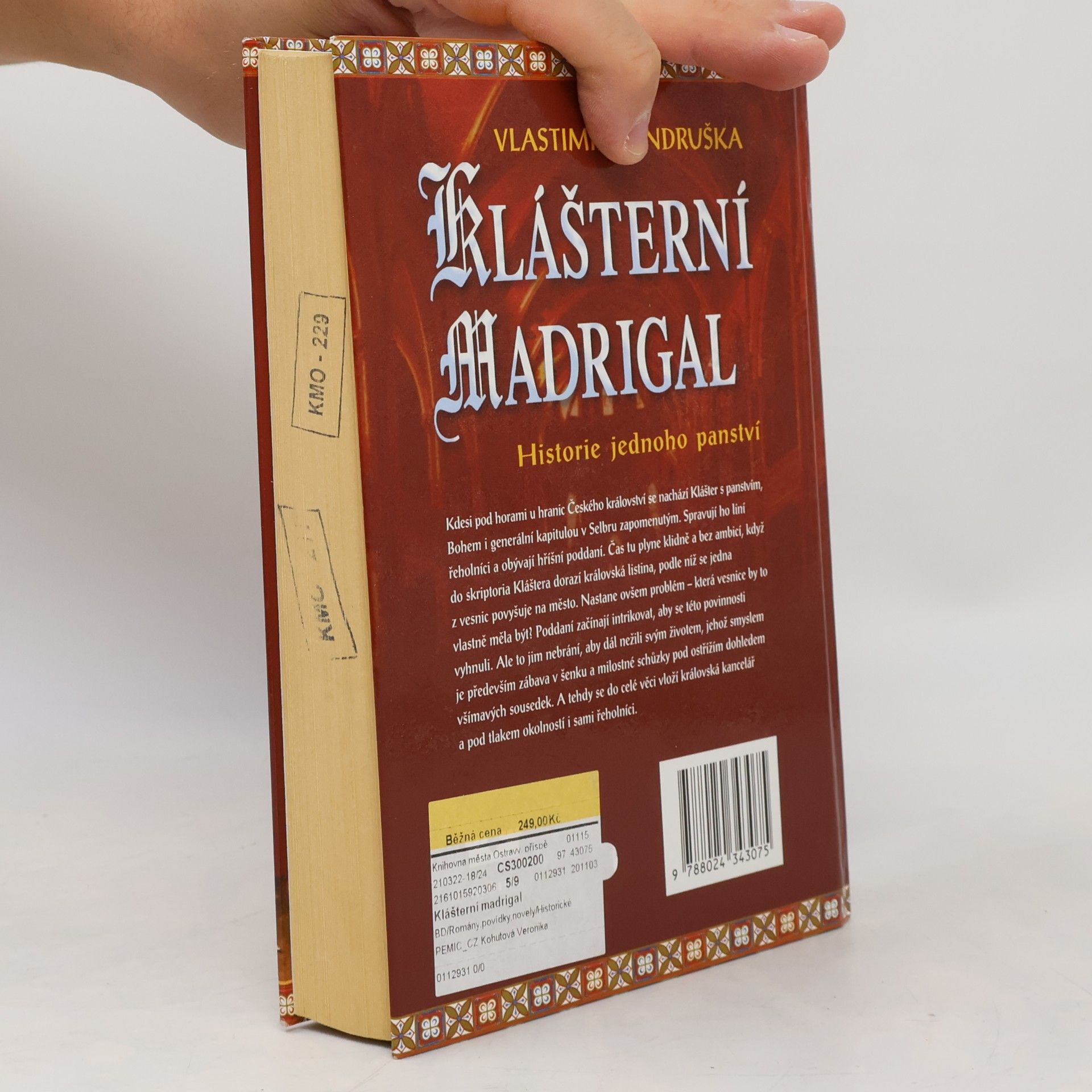 Vlastimil Vondruška Klášterní madrigal: Historie jednoho panství