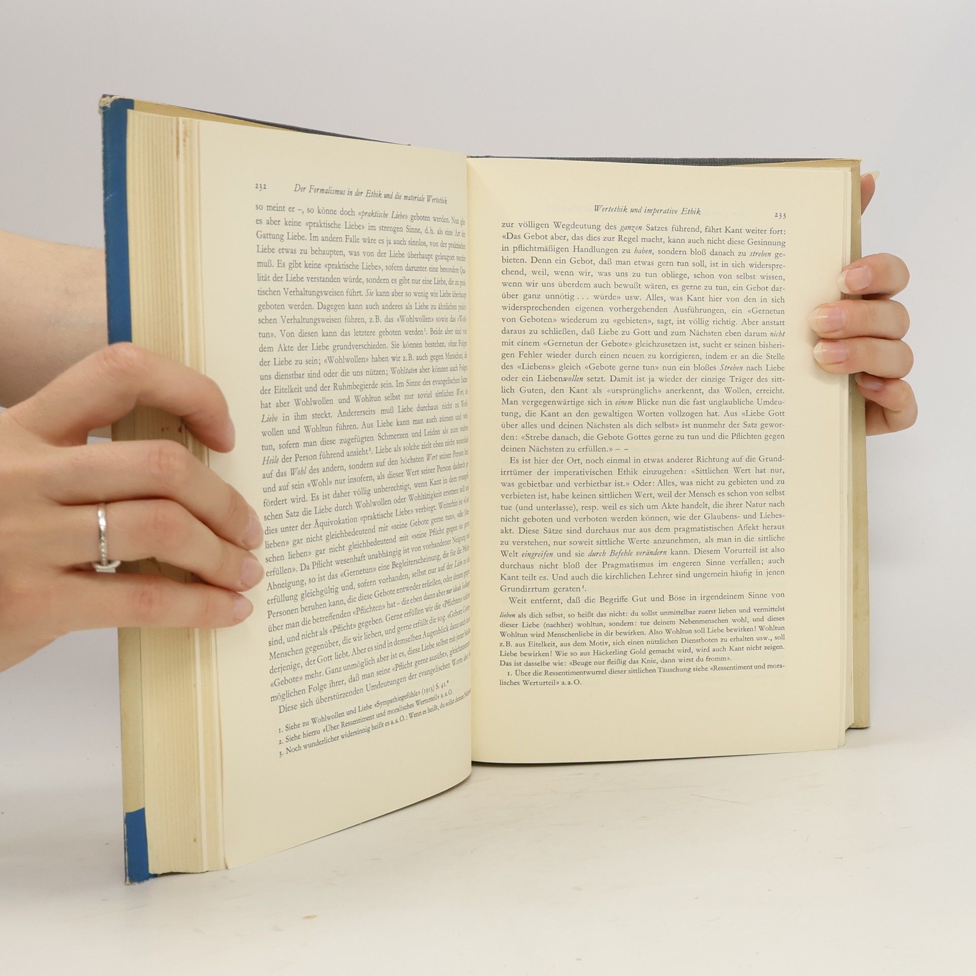 Max Scheler Der Formalismus in der Ethik und die materiale Wertethik