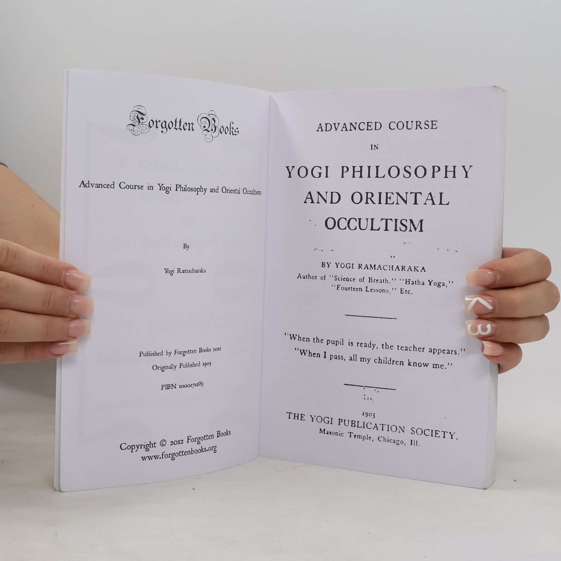 Yogi Ramacharaka Advanced Course in Yogi Philosophy and Oriental Occultism