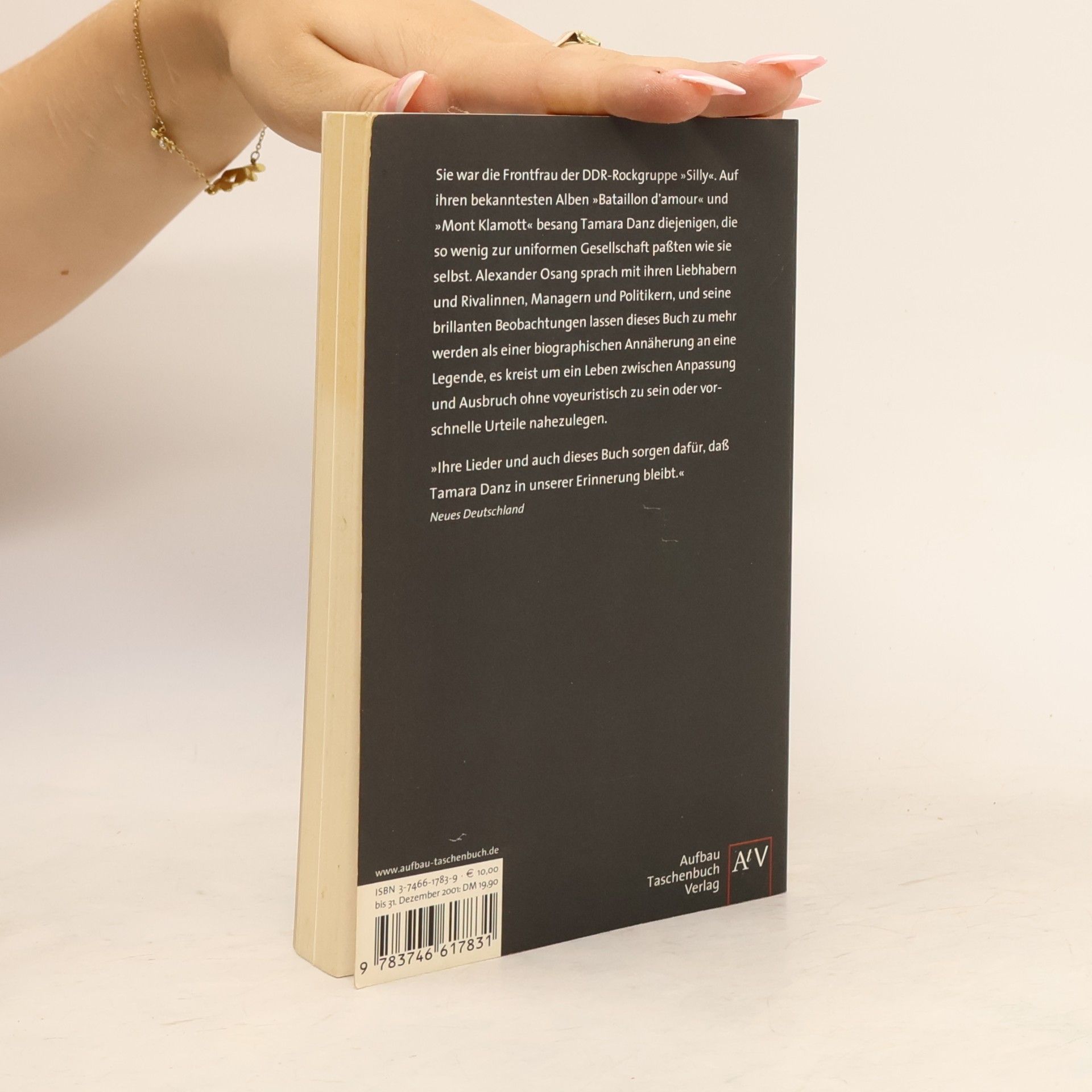 Alexander Osang Aufbau Taschenbücher: Tamara Danz