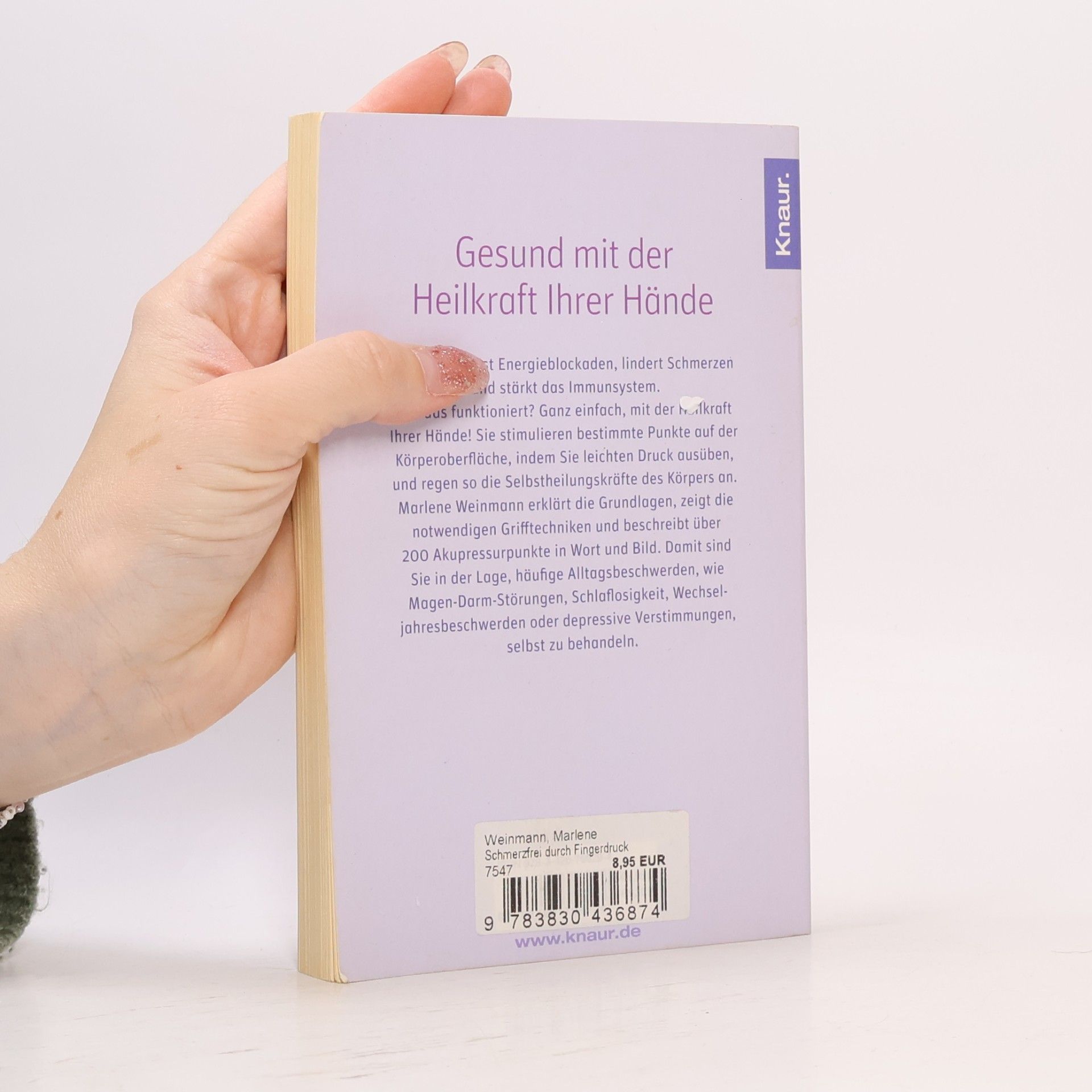 Marlene Weinmann Schmerzfrei durch Fingerdruck