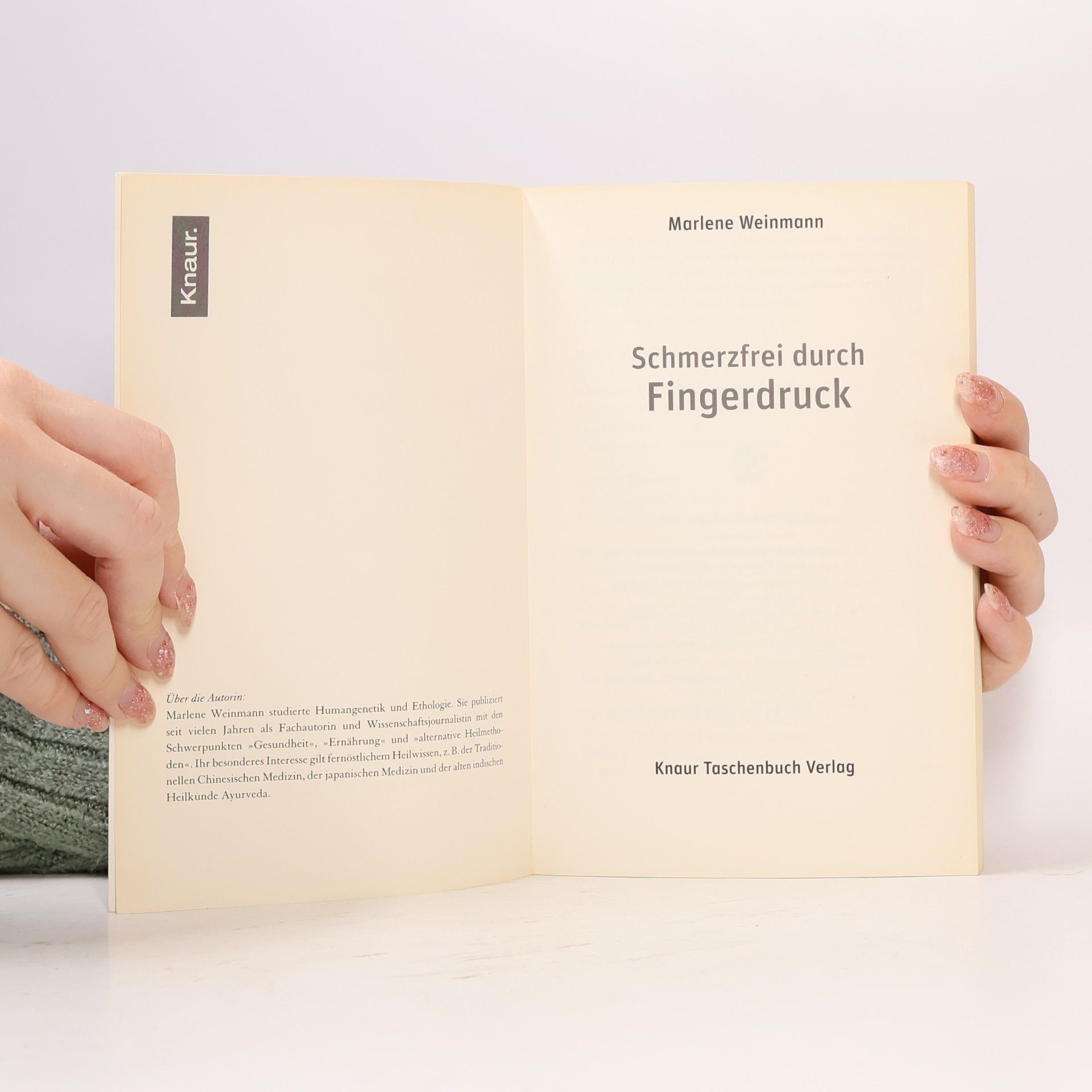 Marlene Weinmann Schmerzfrei durch Fingerdruck