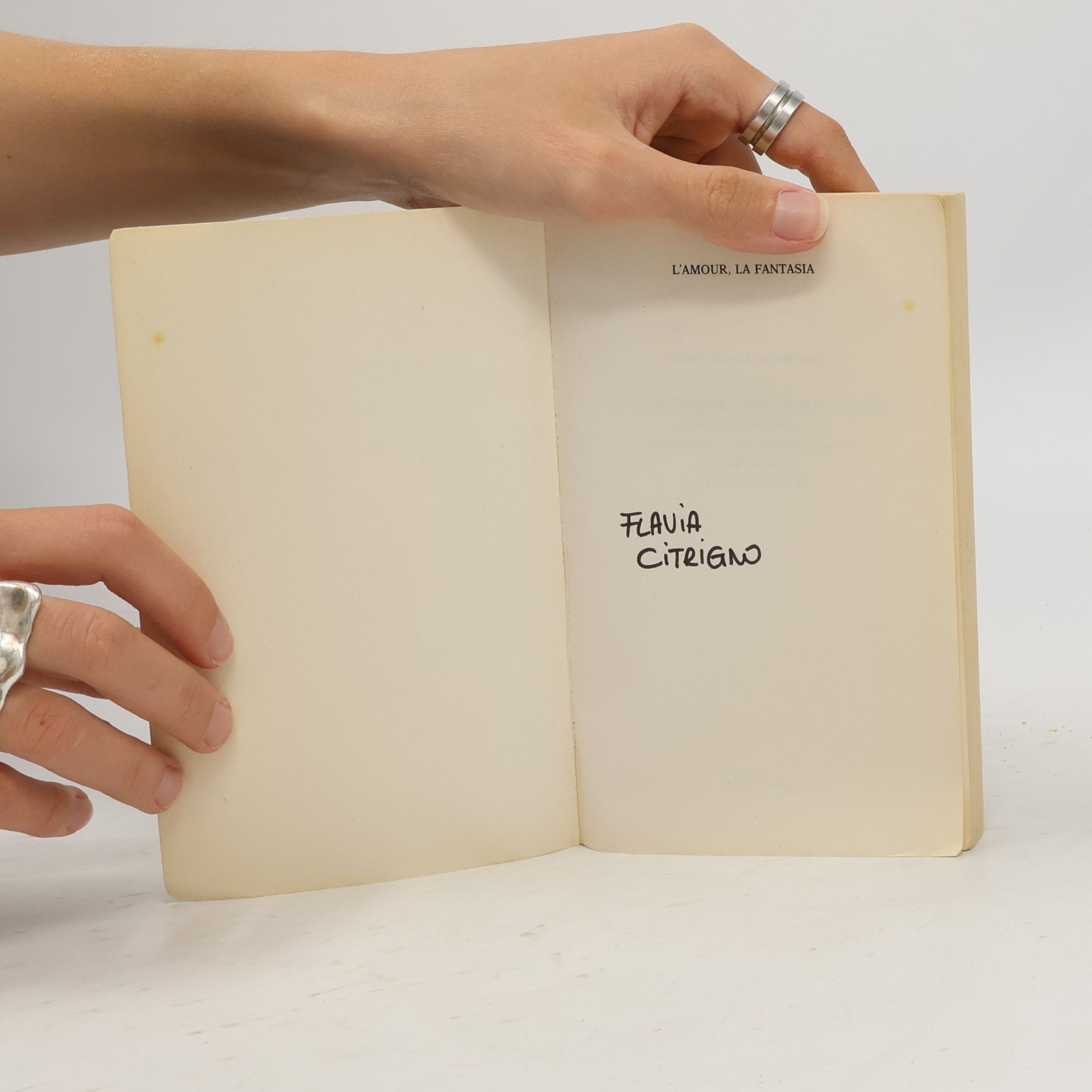Assia Djebar L' Amour, la fantasia. Fantasia, französische Ausgabe