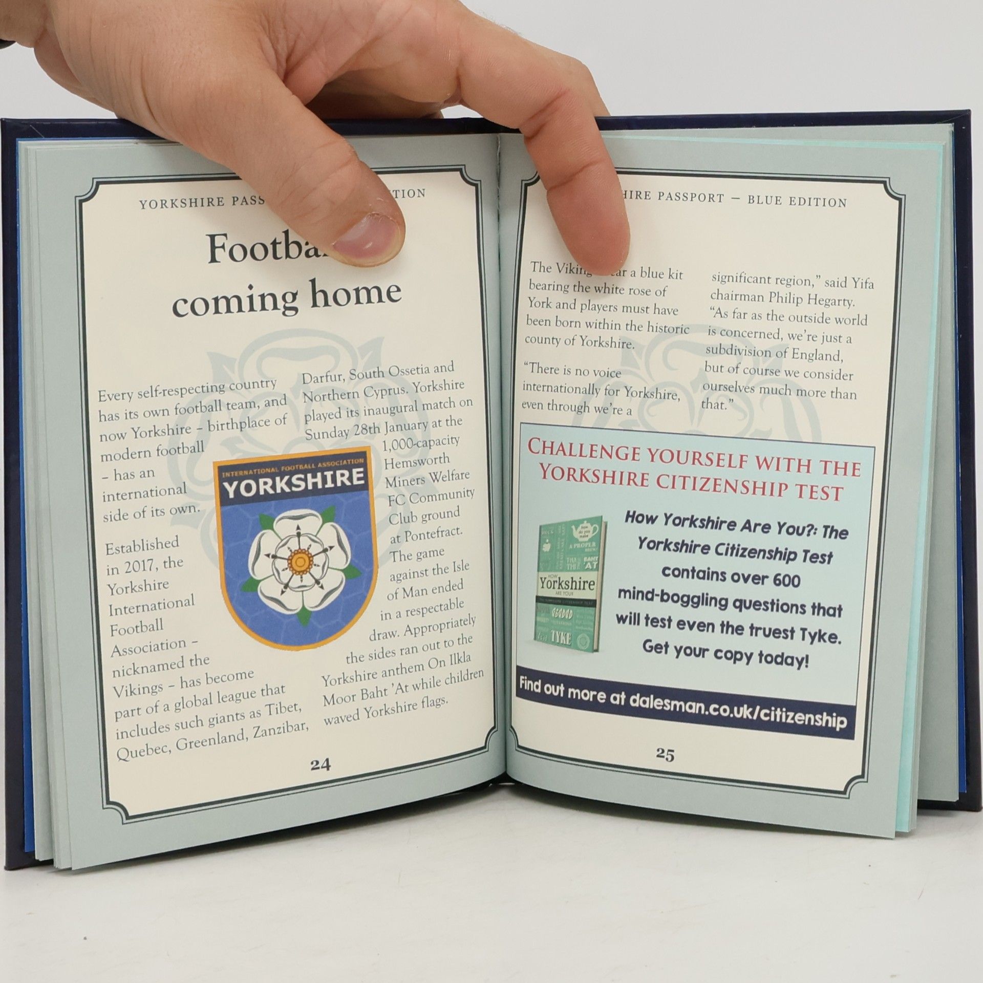 Adrian Braddy Yorkshire Passport - Blue Edition
