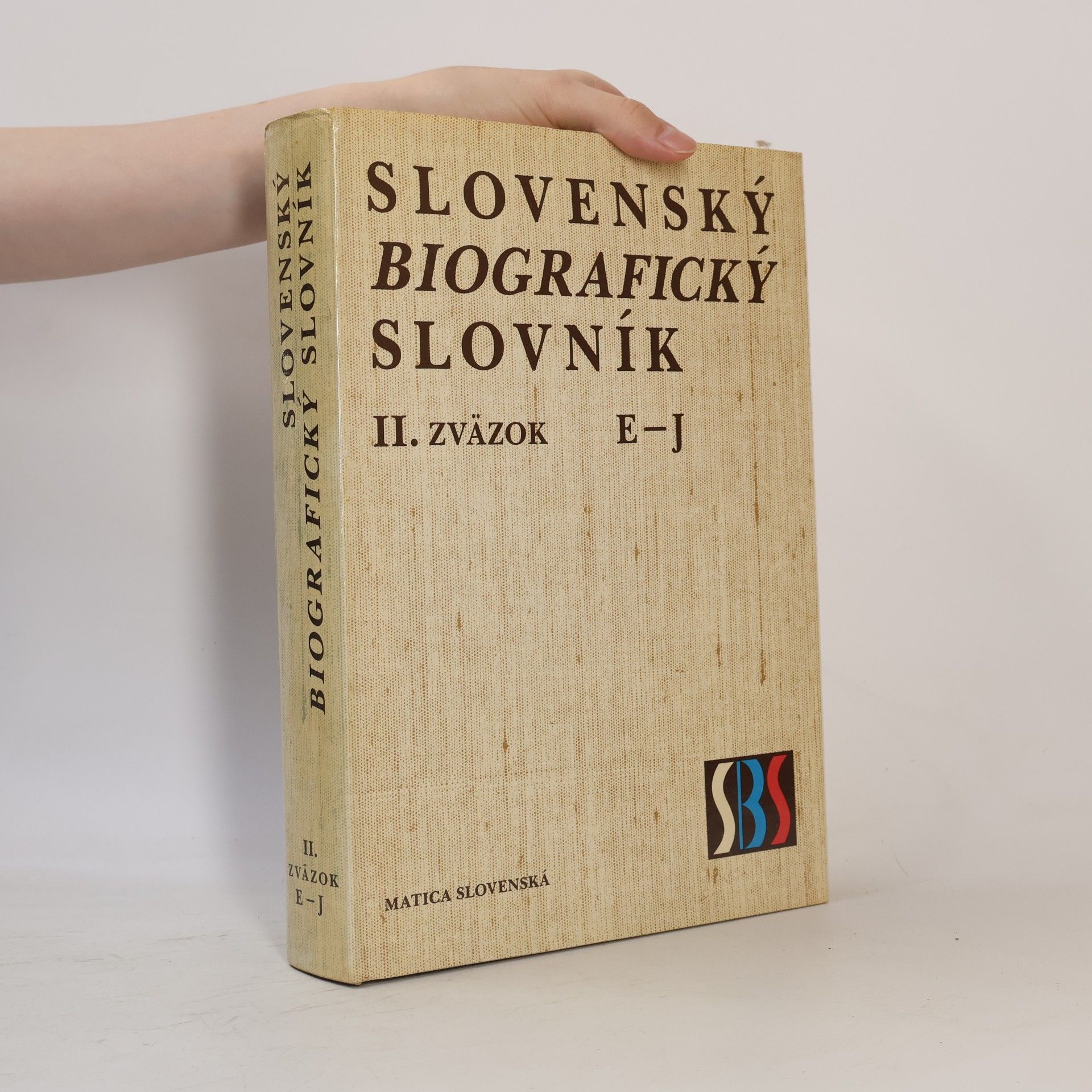 Collectif d'auteurs Slovenský biografický slovník II. E-J