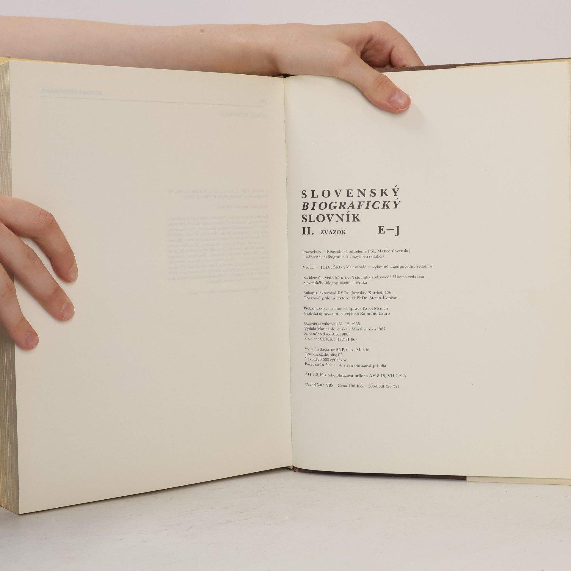 Various authors Slovenský biografický slovník II. E-J