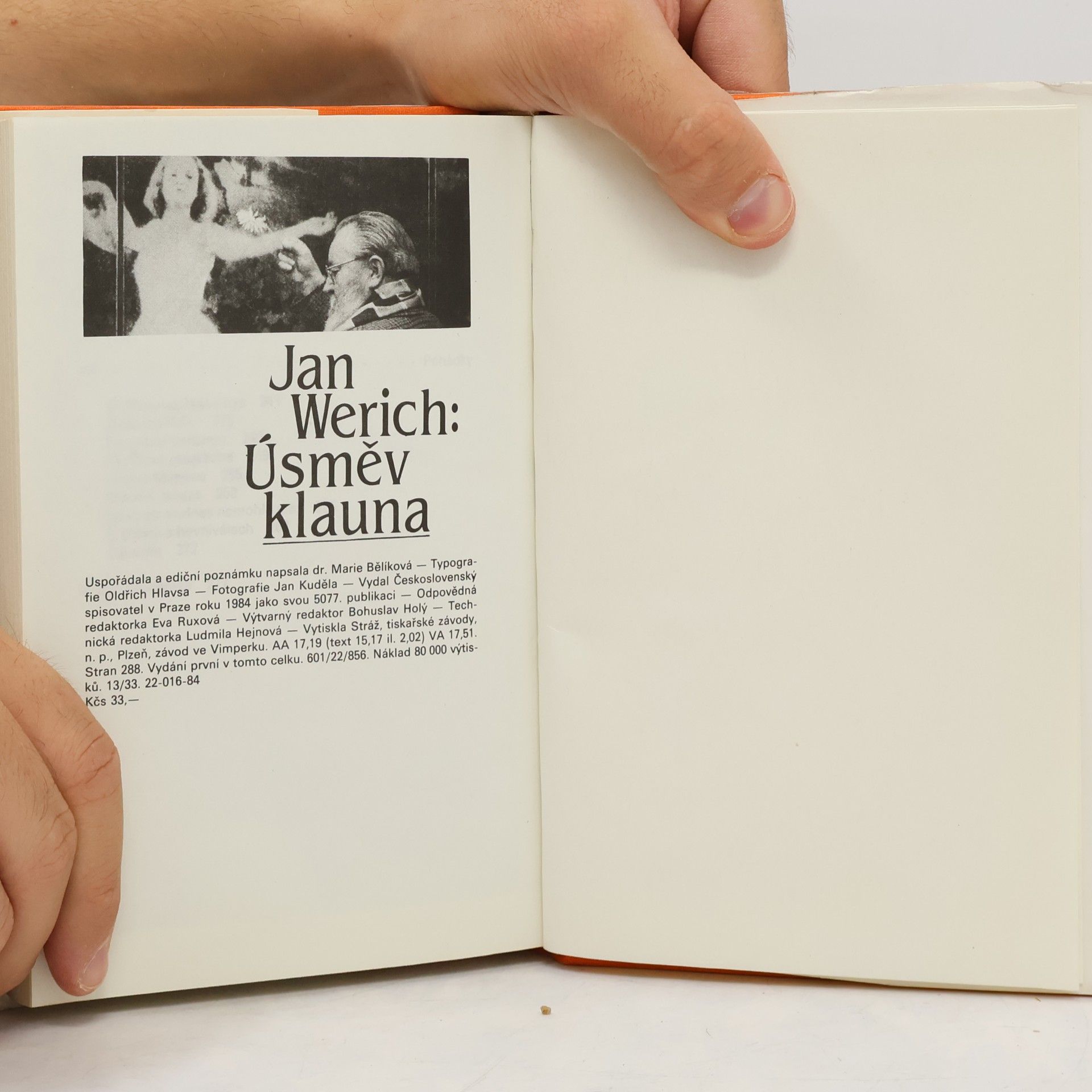 Jan Werich Úsměv klauna