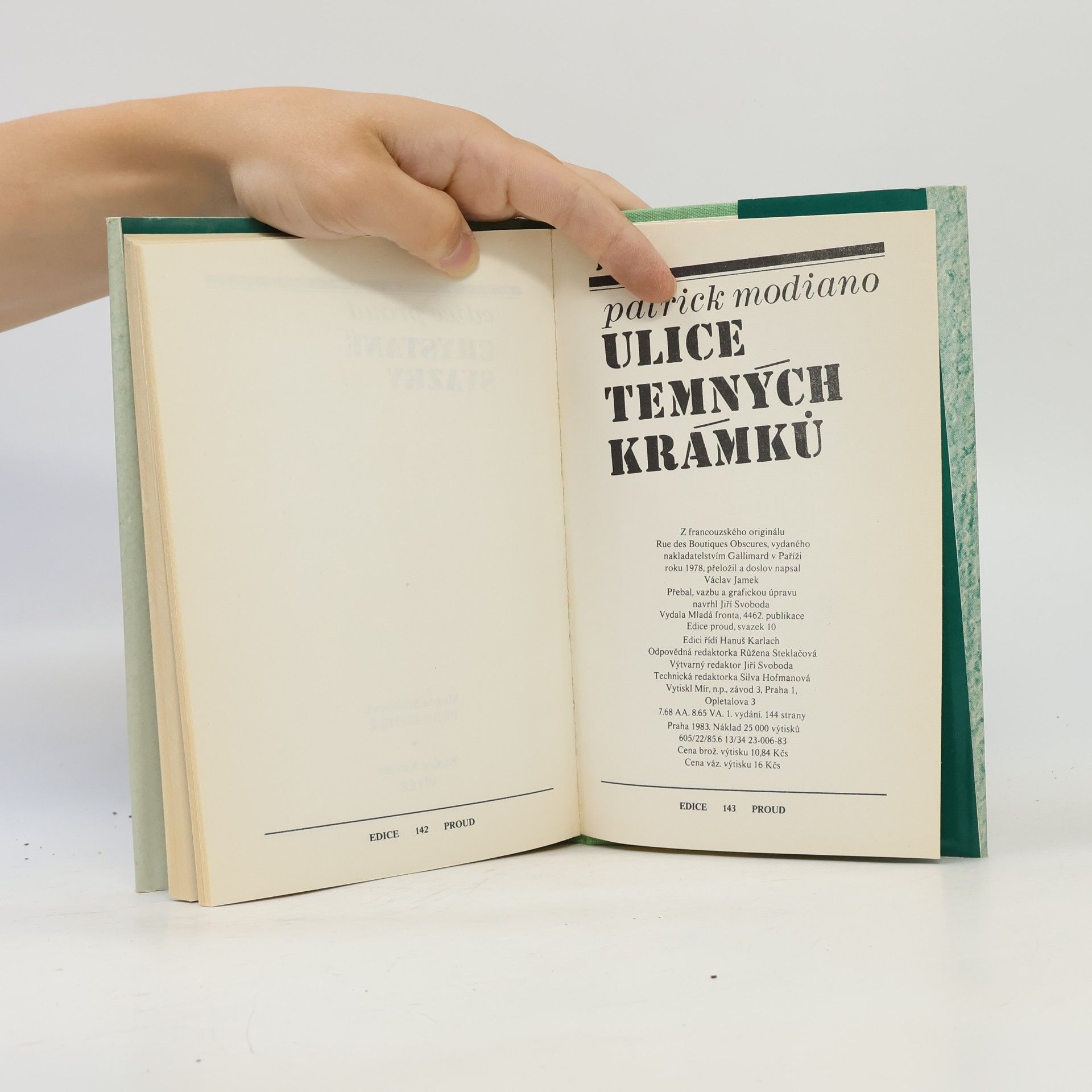 Patrick Modiano Ulice Temných krámků