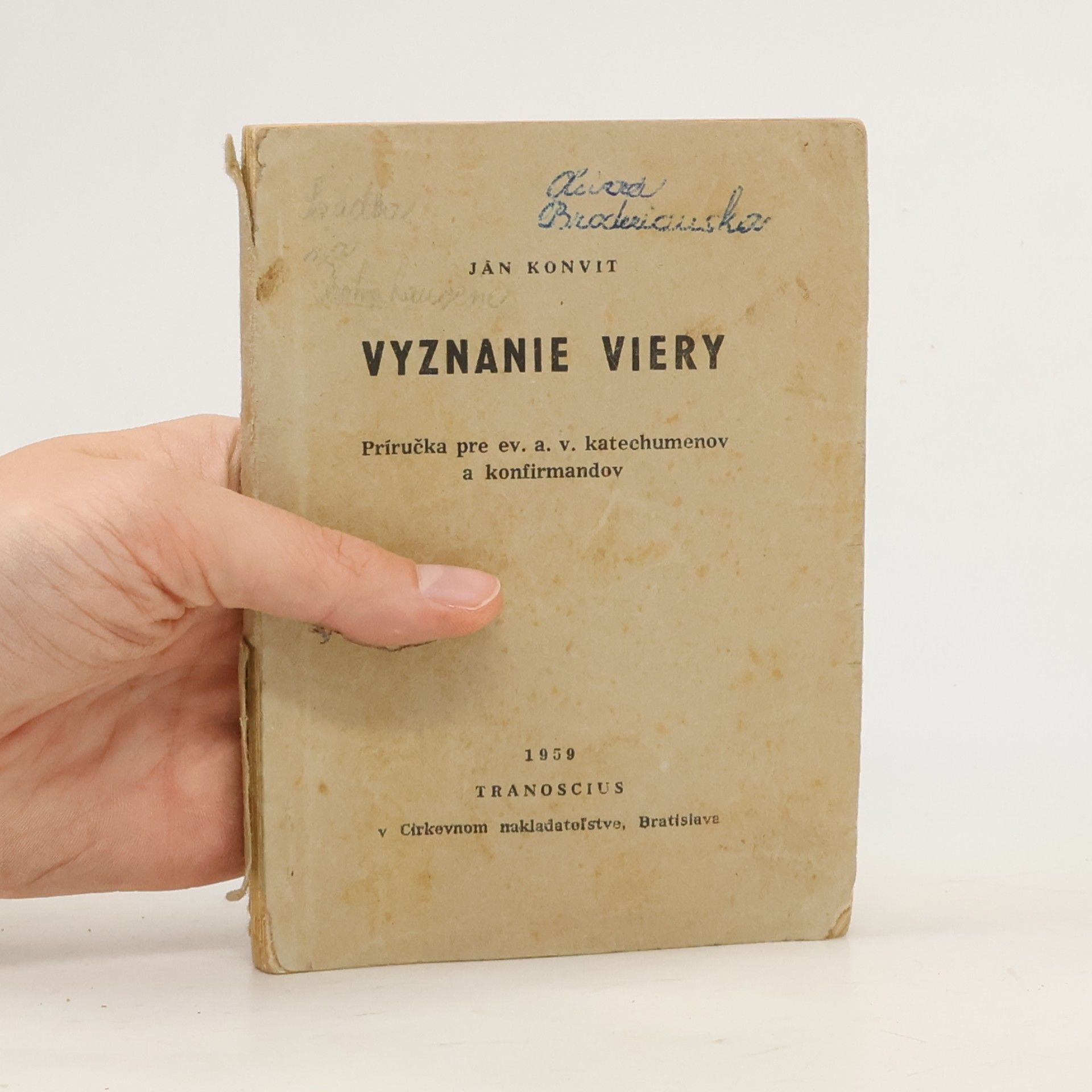 Ján Konvit Vyznanie viery