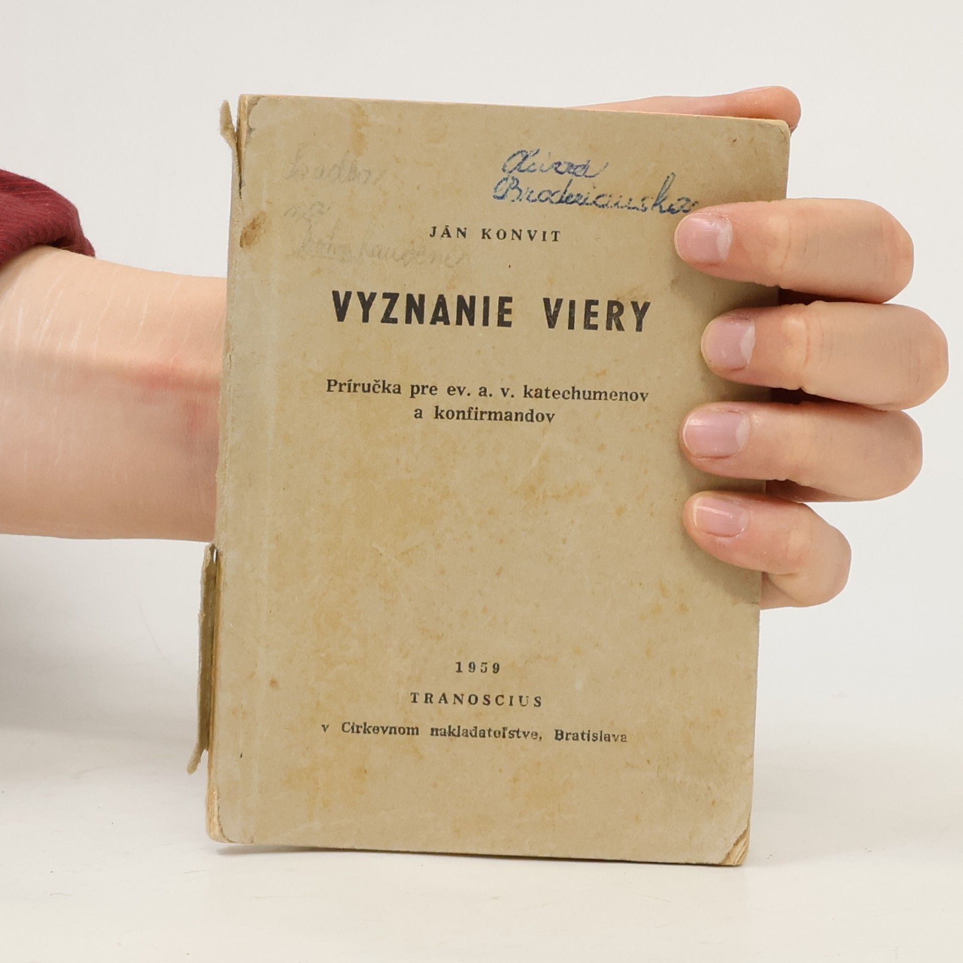 Ján Konvit Vyznanie viery