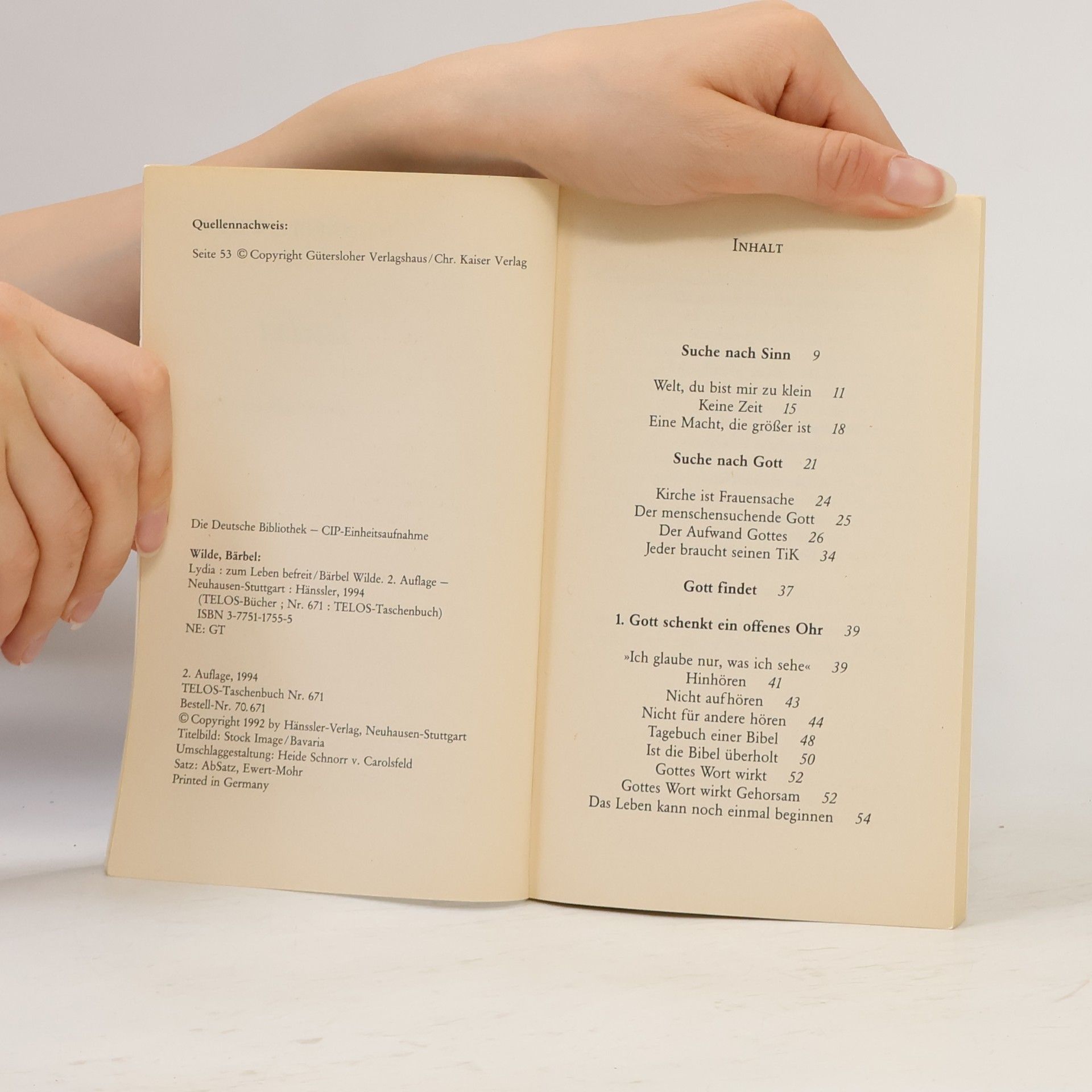 Bärbel Wilde Telos - Taschenbücher: Lydia: Zum Leben befreit