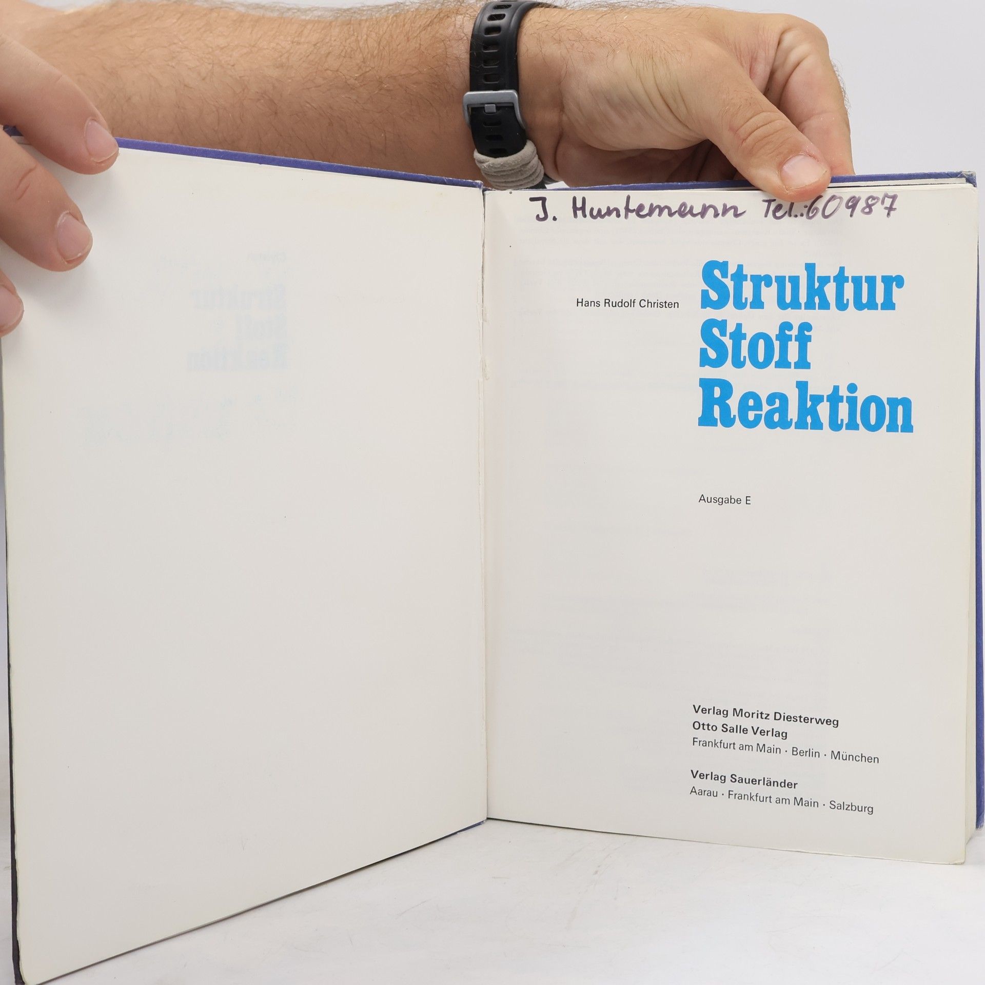 Christen Struktur Stoff Reaktion