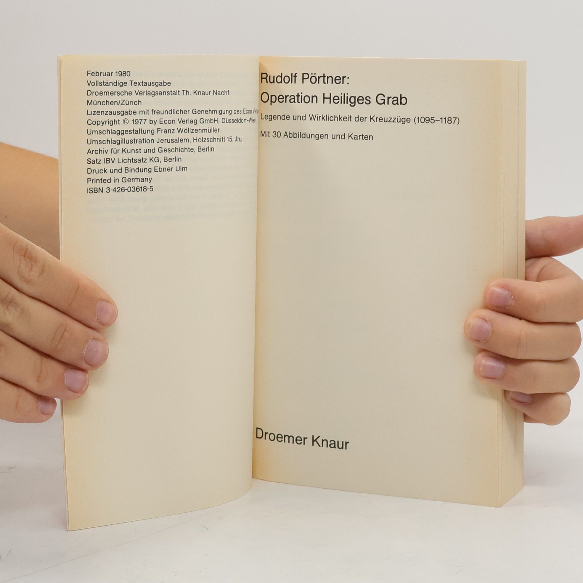 Rudolf Pörtner Operation Heiliges Grab