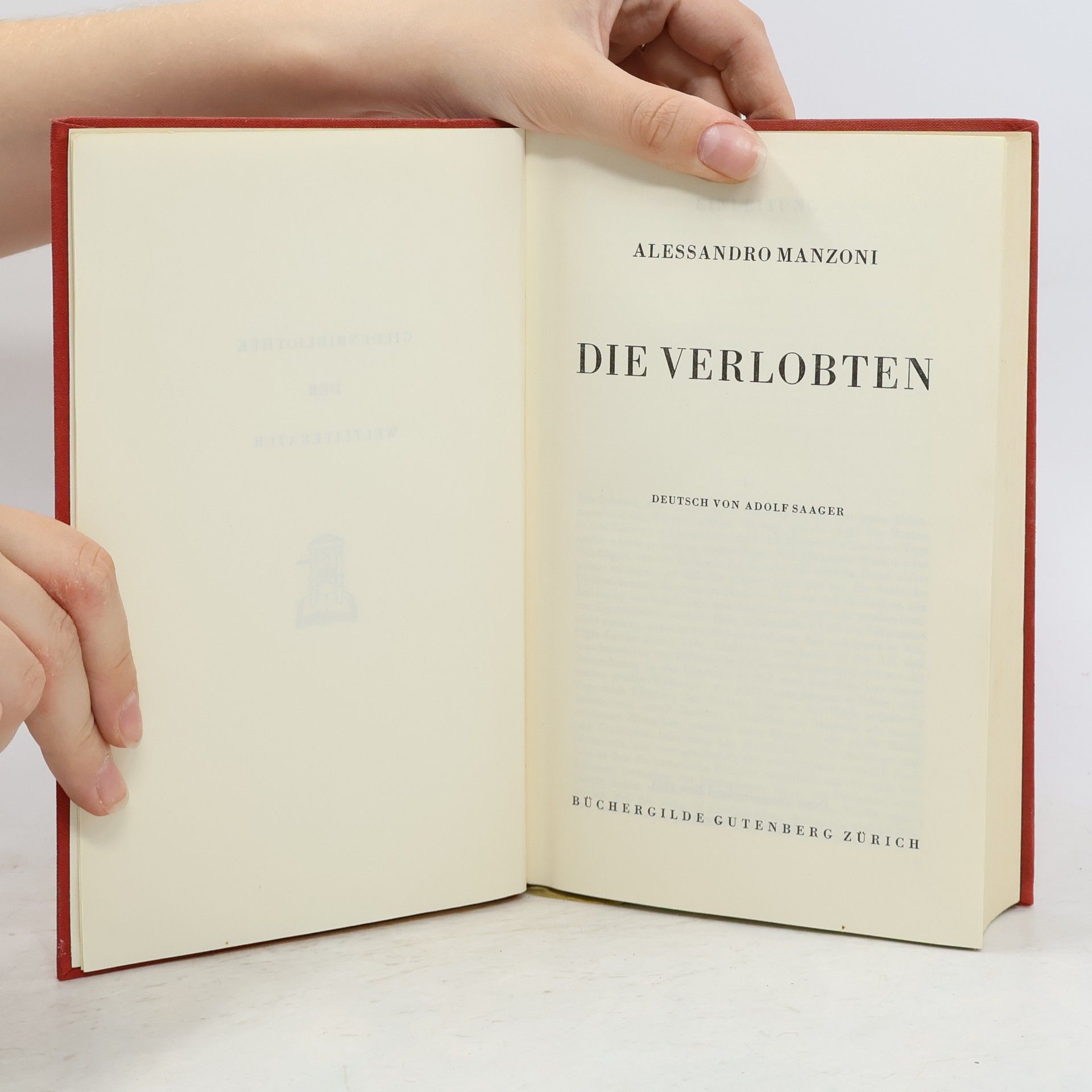 Alessandro Manzoni Die Verlobten