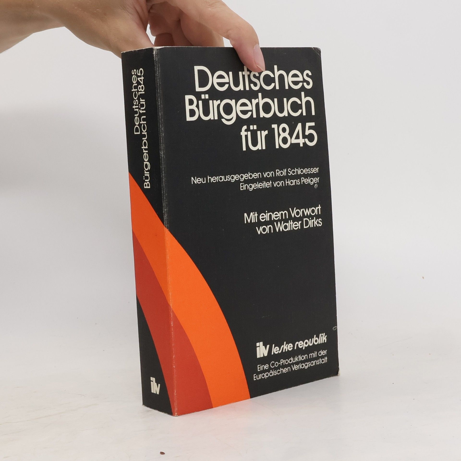 Rolf Schloesser Deutsches Bürgerbuch für 1845 [achtzehnhundertfünfundvierzig]