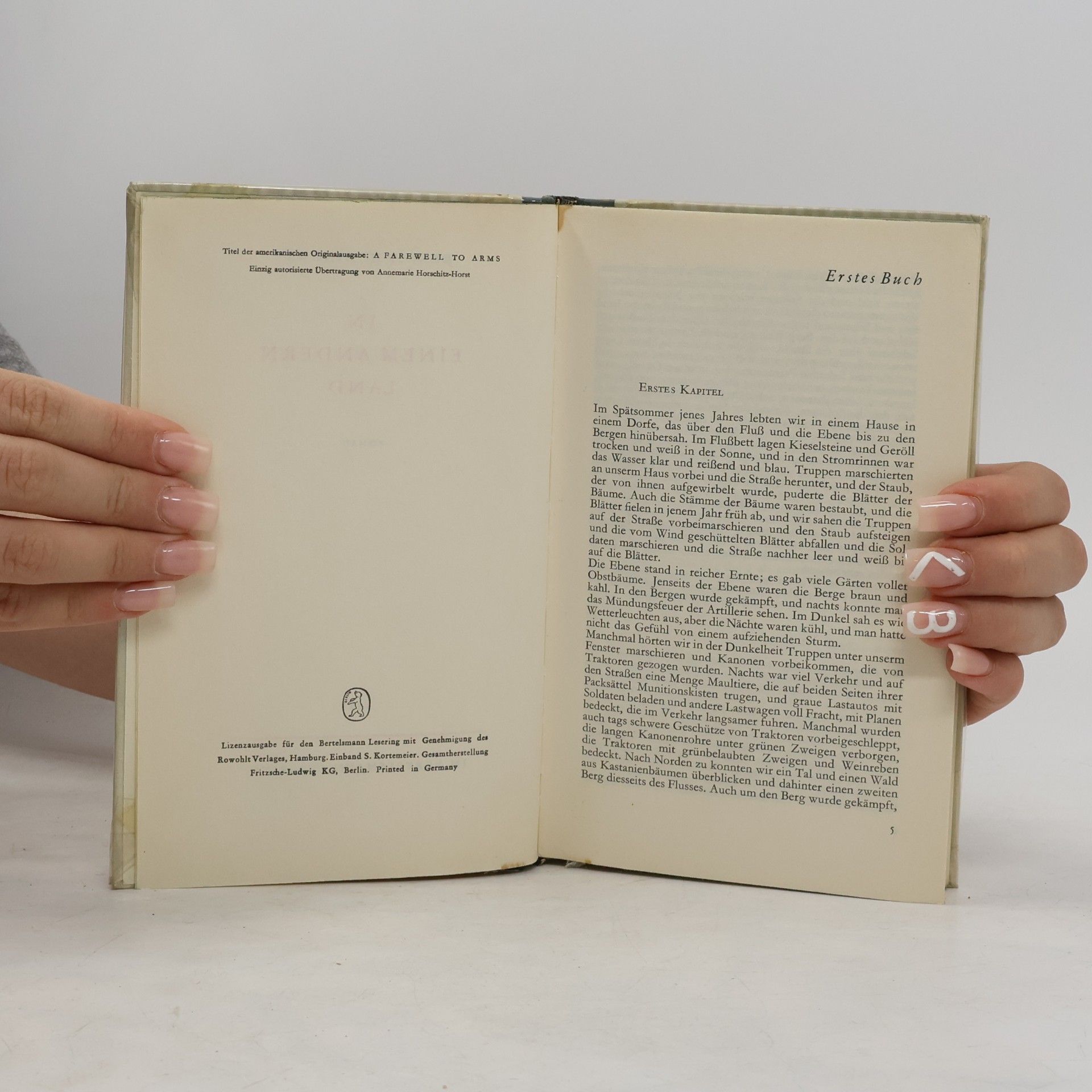 Ernest Hemingway Im einem Andern Land