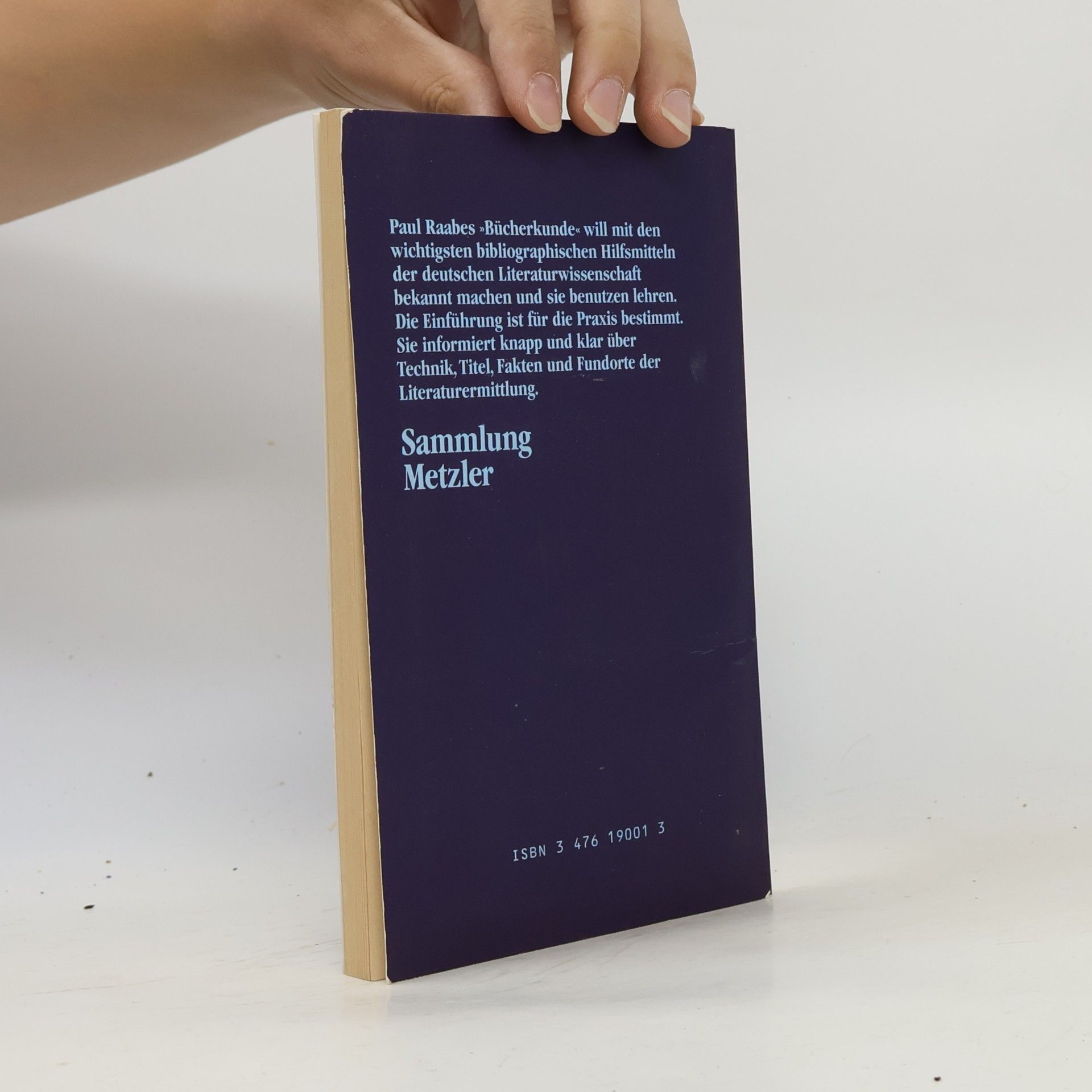 Paul Raabe Einführung in die Bücherkunde zur deutschen Literaturwissenschaft