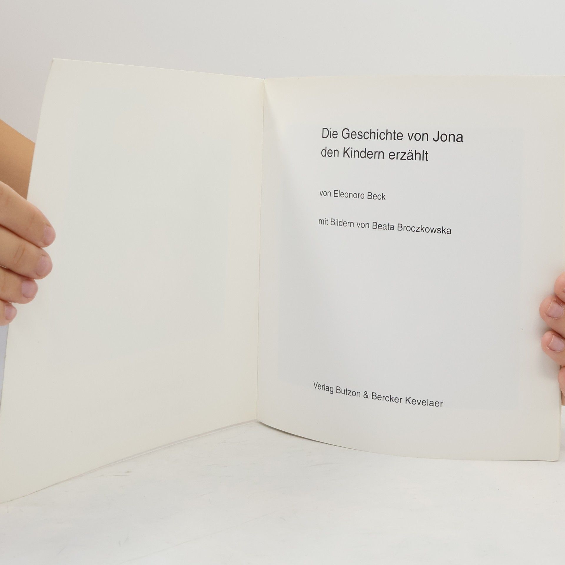 Eleonore Beck Die Geschichte von Jona den Kindern erzählt