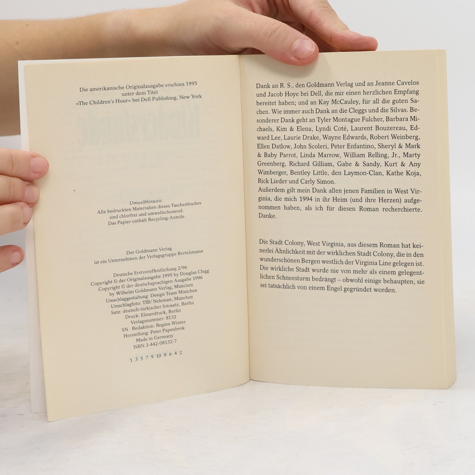 Douglas Clegg Kinderstunde. Unheimlicher Roman