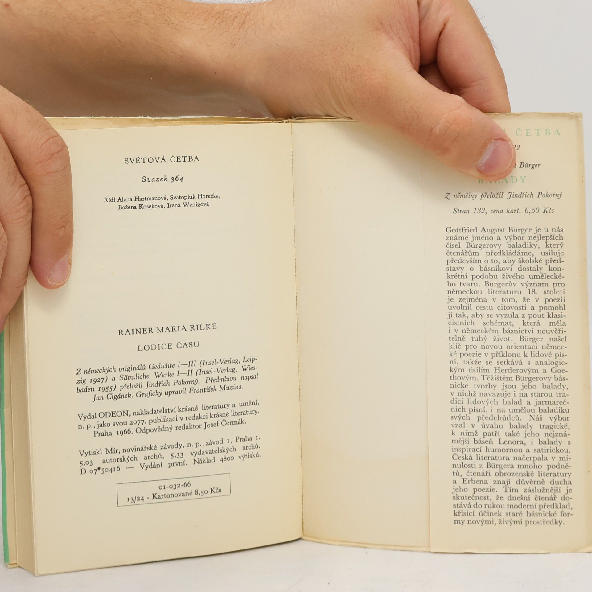 Rainer Maria Rilke Lodice času