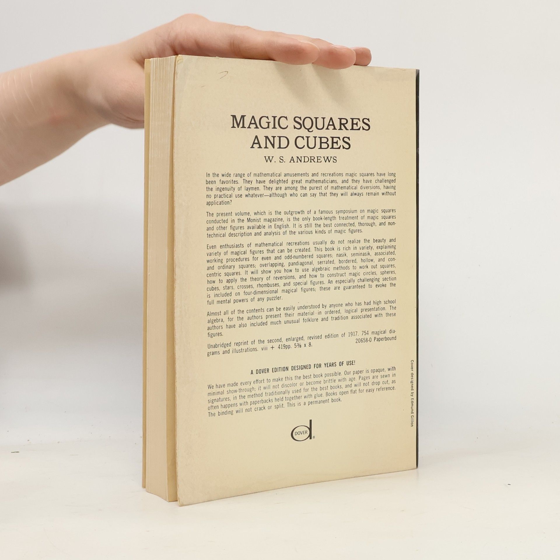 William Symes Andrews Magic Squares and Cubes