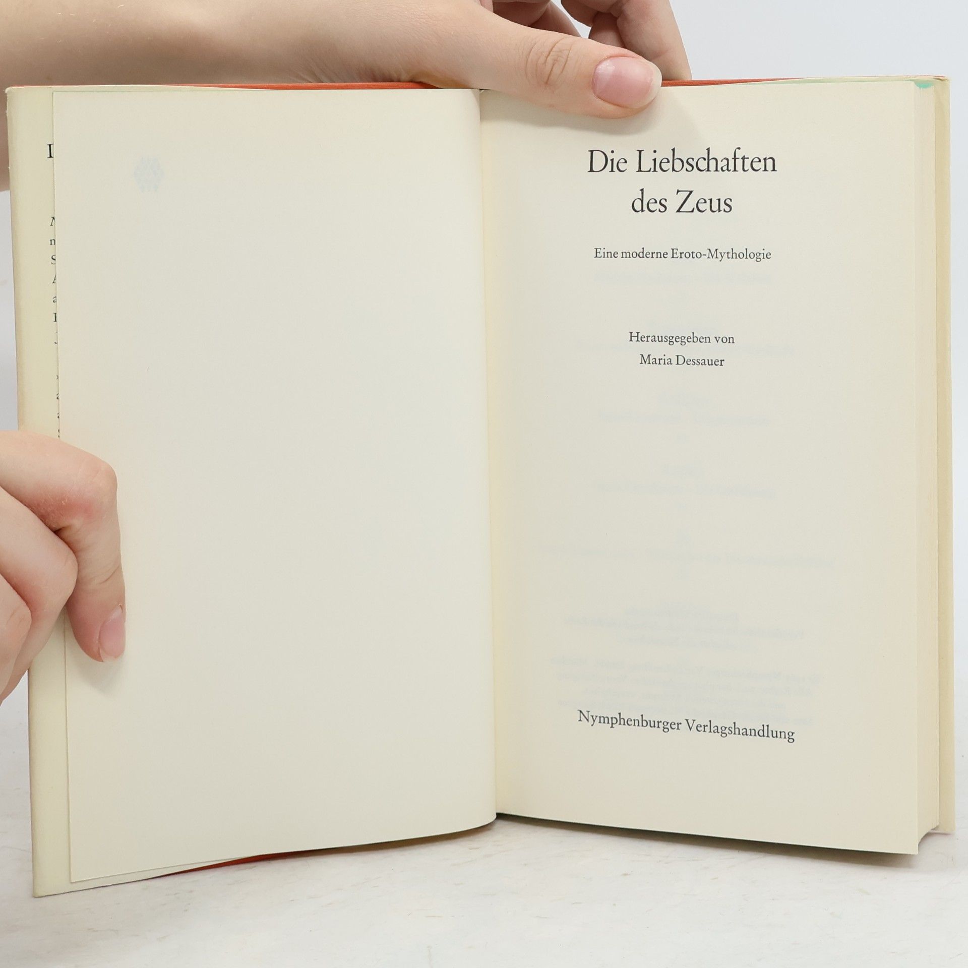 Maria Dessauer Die Liebschaften des Zeus