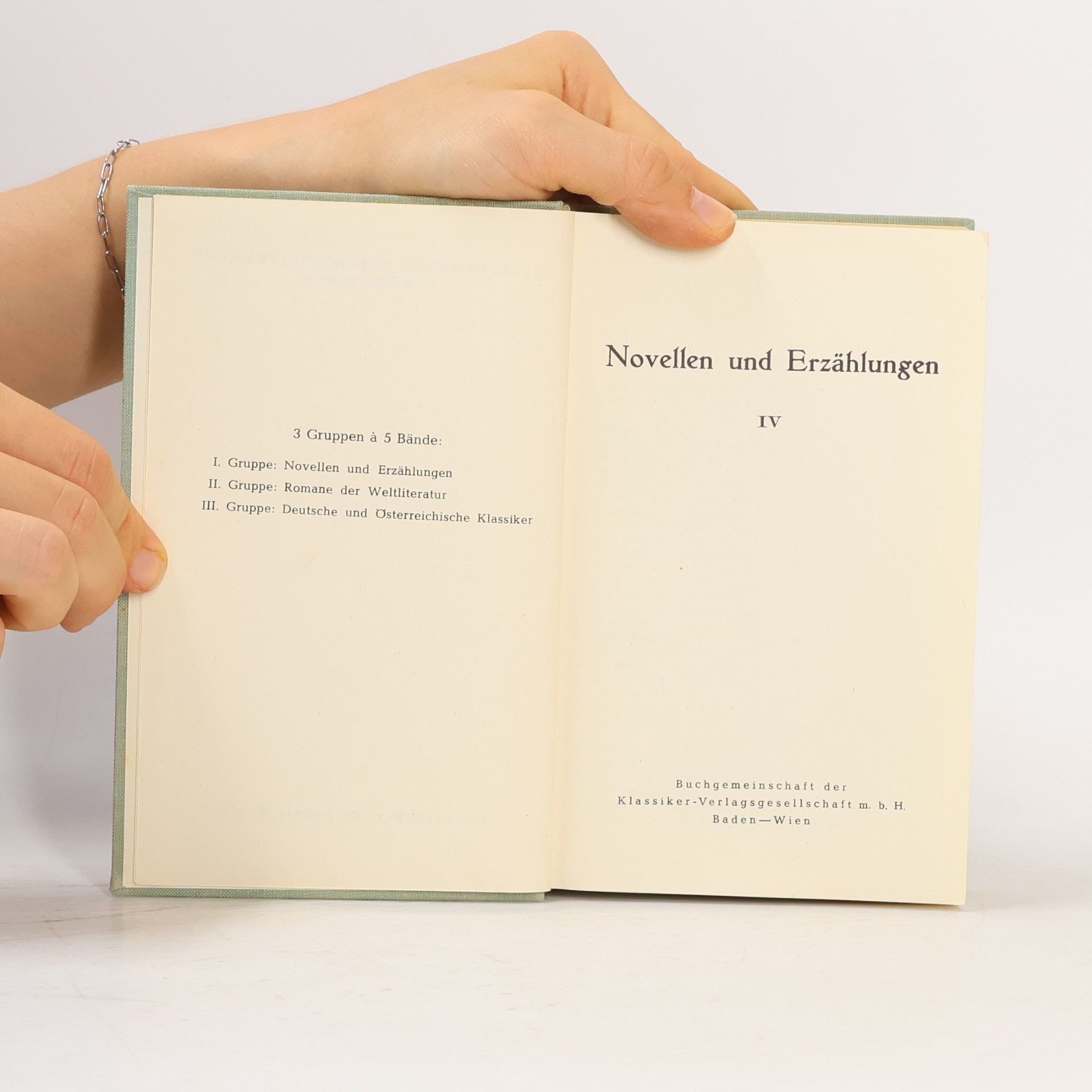Various authors Ausgewählte Novellen und Erzählungen IV