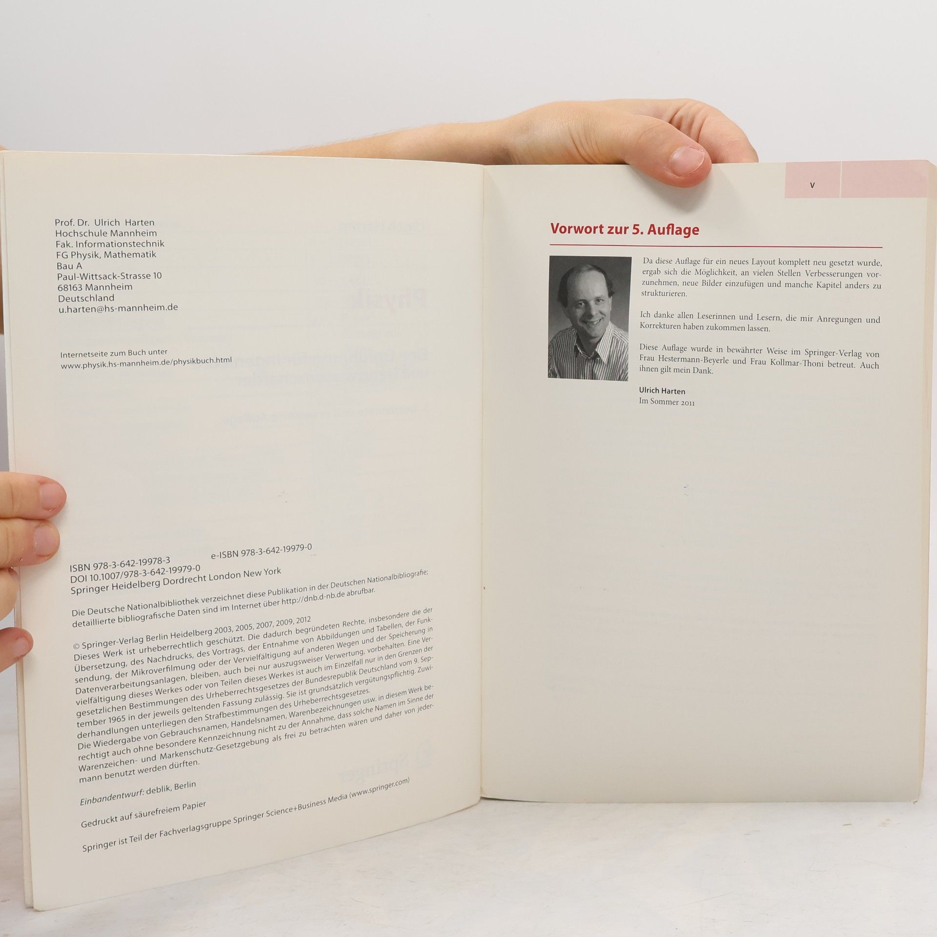 Ulrich Harten Springer-Lehrbuch: Physik