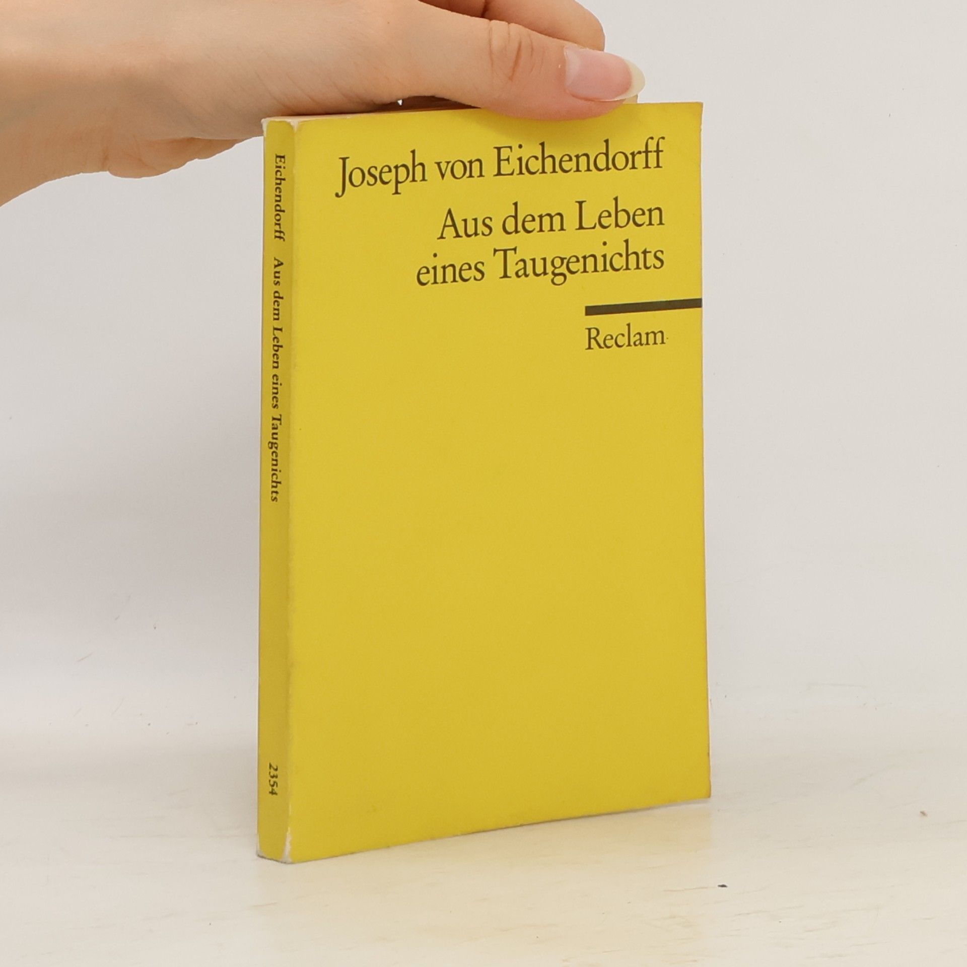 Joseph von Eichendorff Aus dem Leben eines Taugenichts