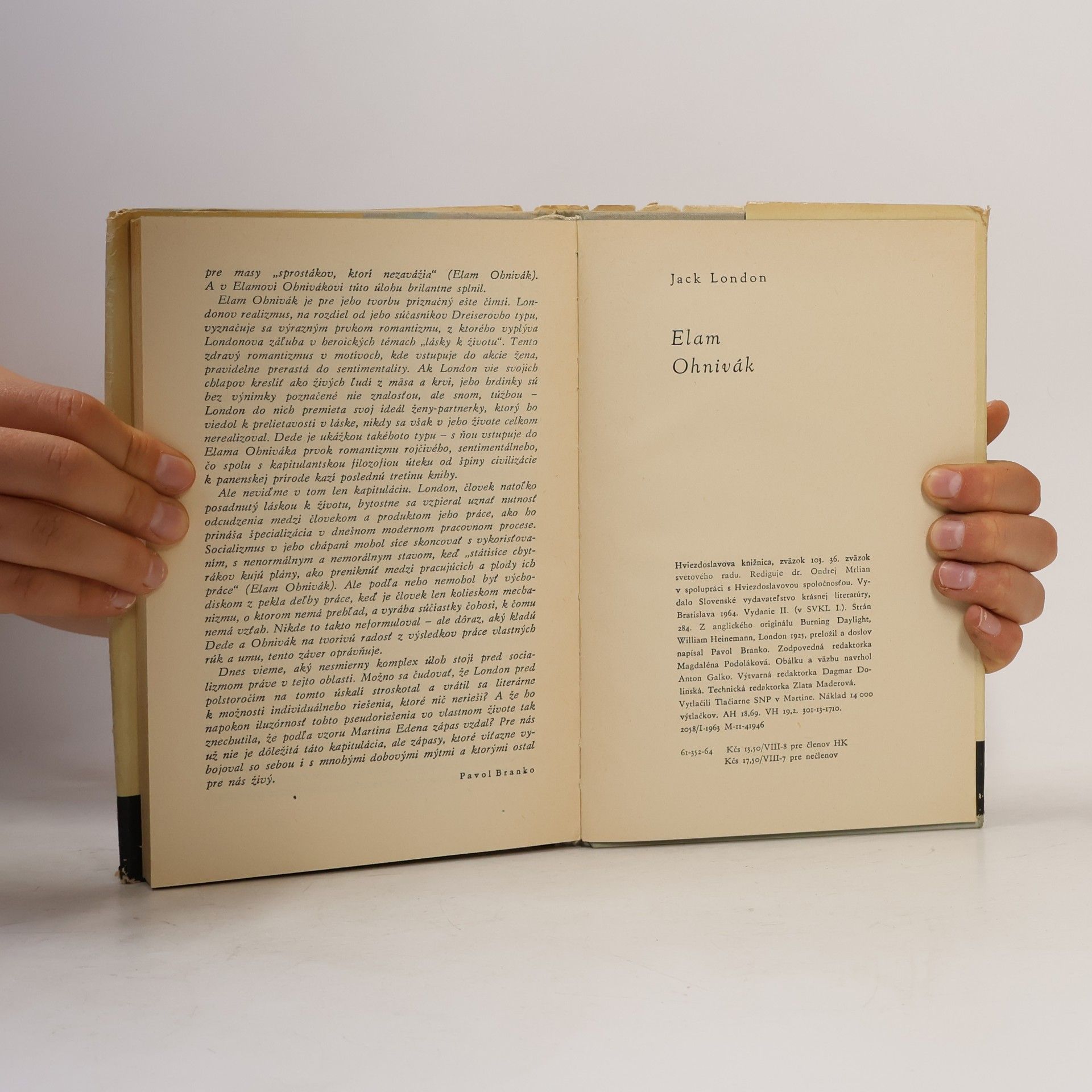 Jack London Elam Ohnivák