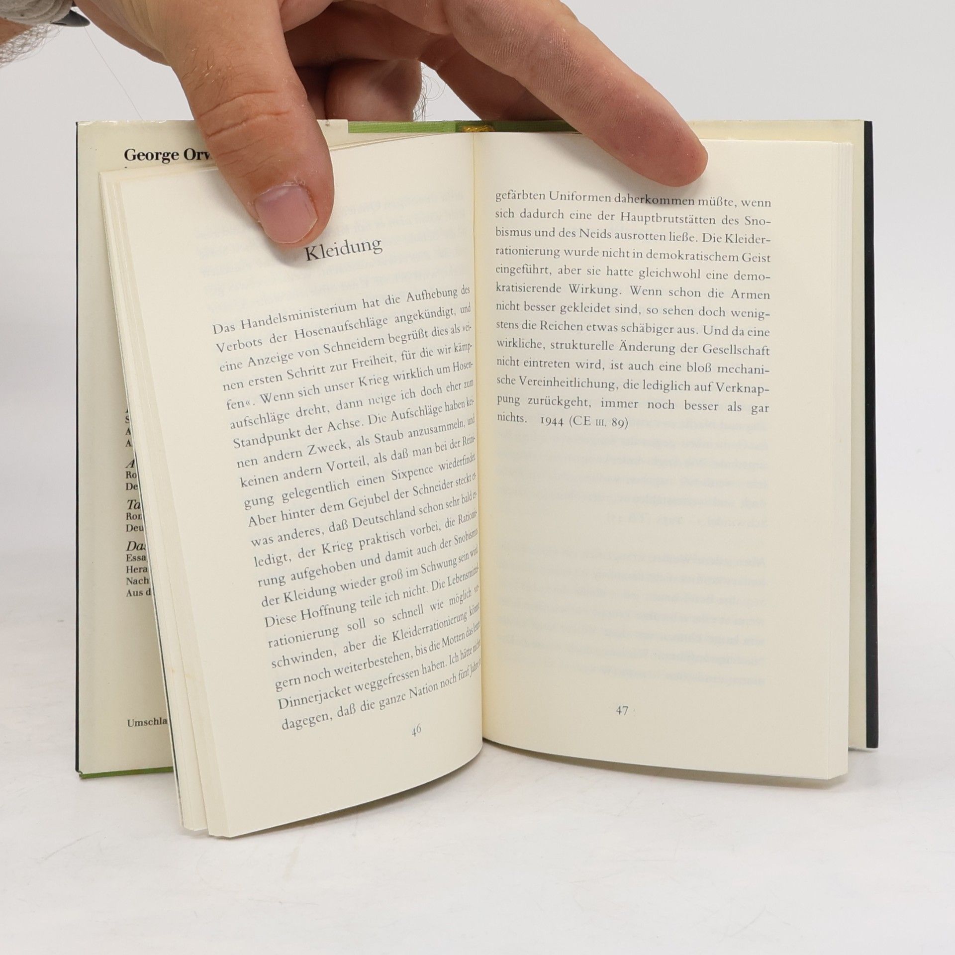 George Orwell Denken mit Orwell