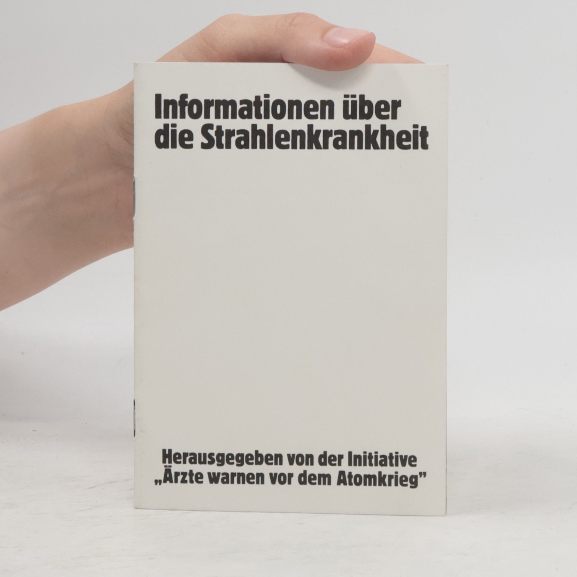 kolektiv Informationen über die Strahlenkrankheit