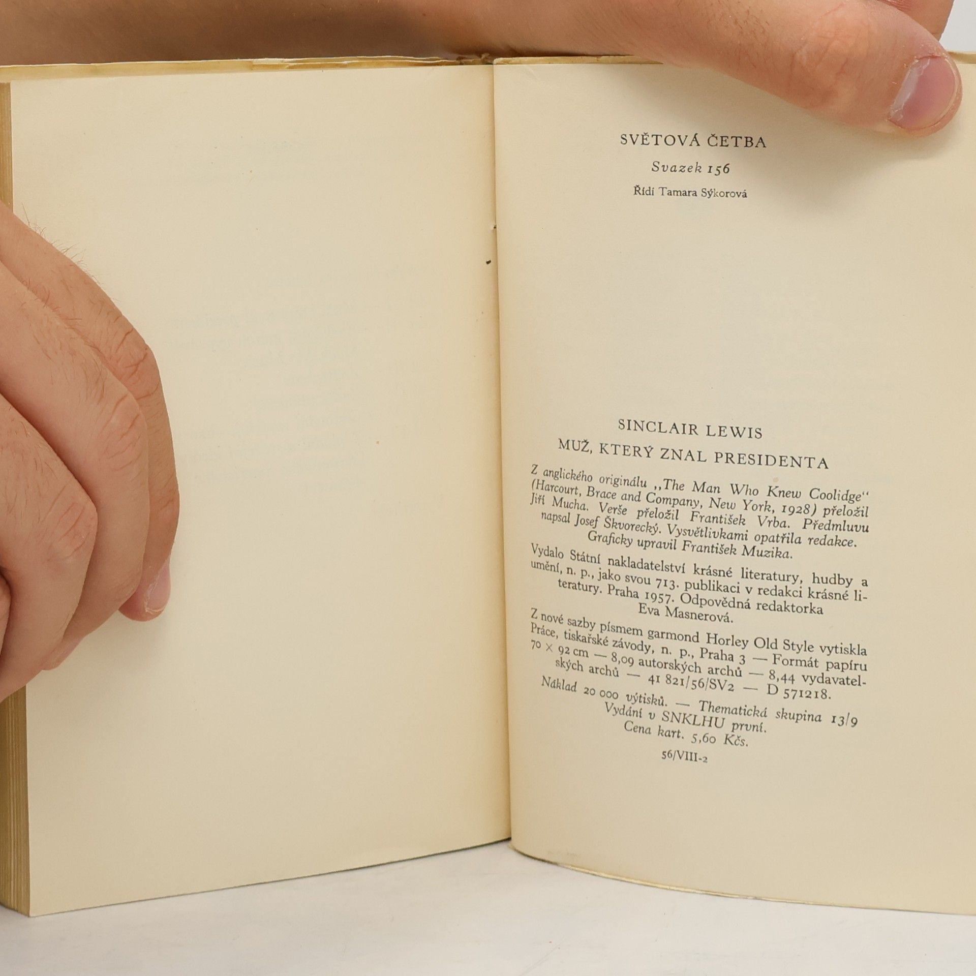 Sinclair Lewis Muž, který znal presidenta
