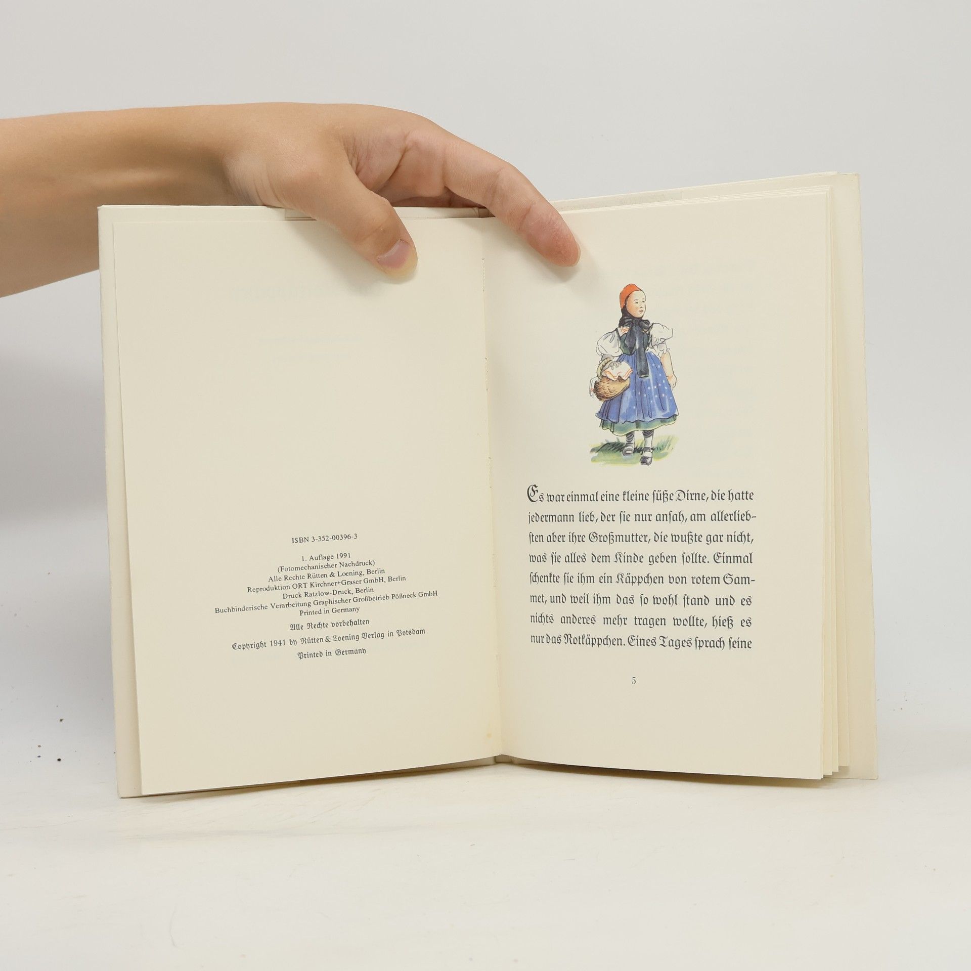 Jacob Grimm Das Rotkäppchen
