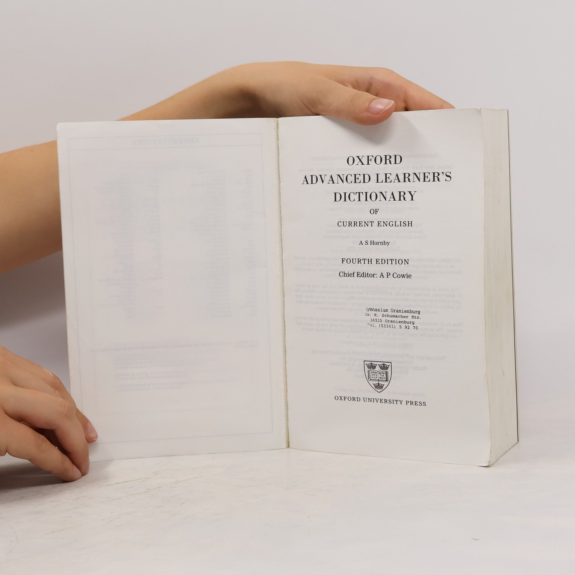 Collectif d'auteurs Oxford Advanced Learner's Dictionary