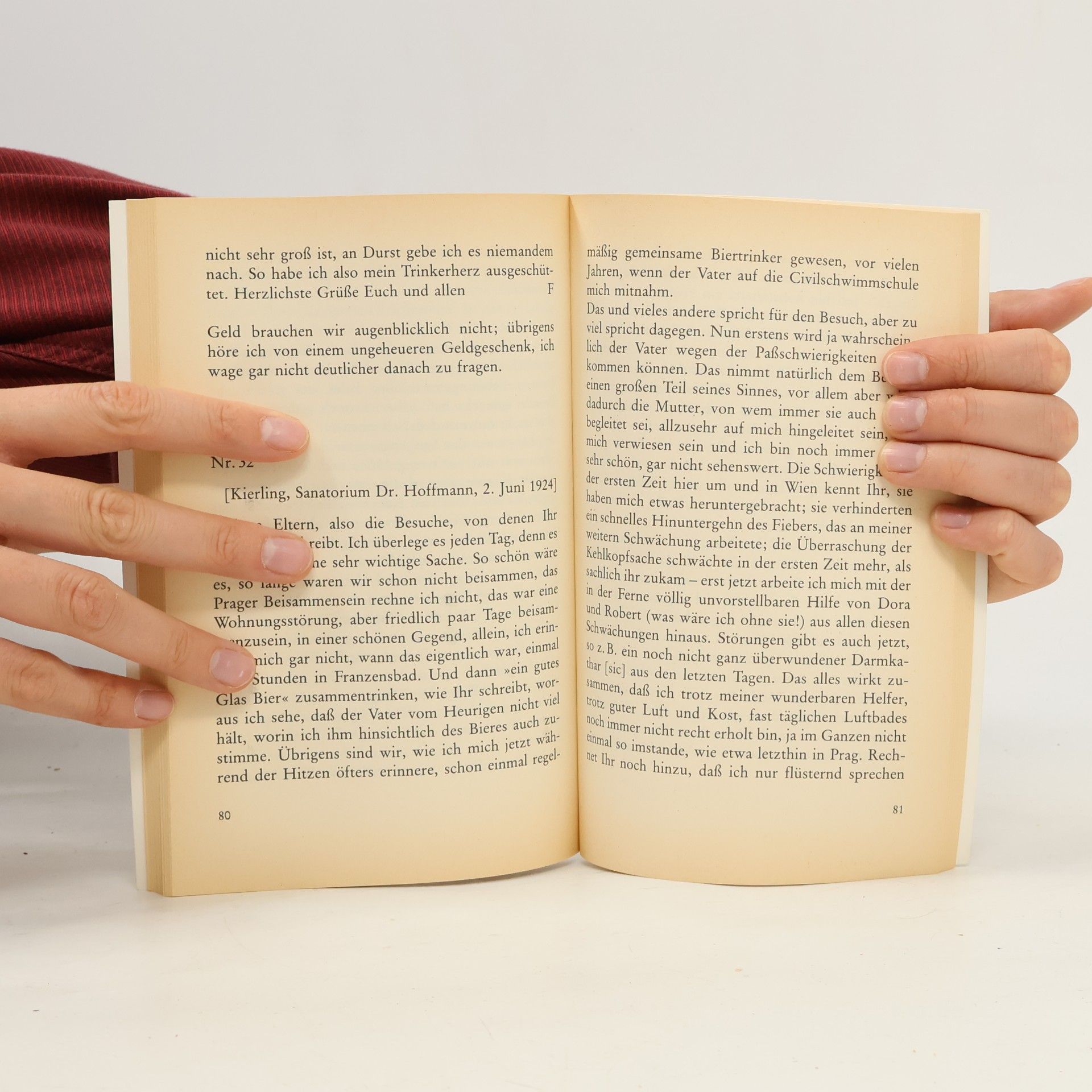 Franz Kafka Briefe an die Eltern aus den Jahren 1922 - 1924