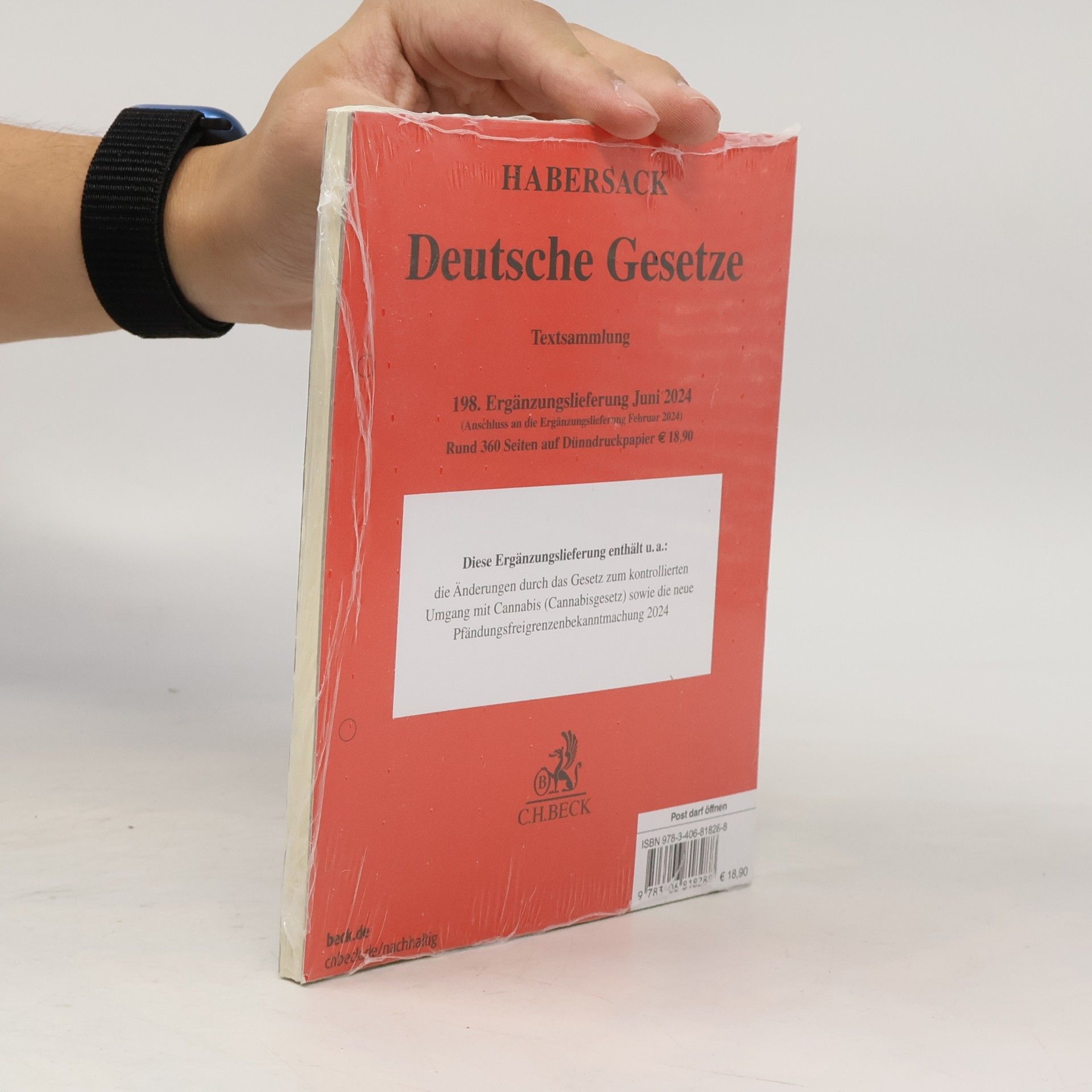 Habersack Deutsche Gesetze 198. Ergänzungslieferung - Rechtsstand: 1. Juni 2024