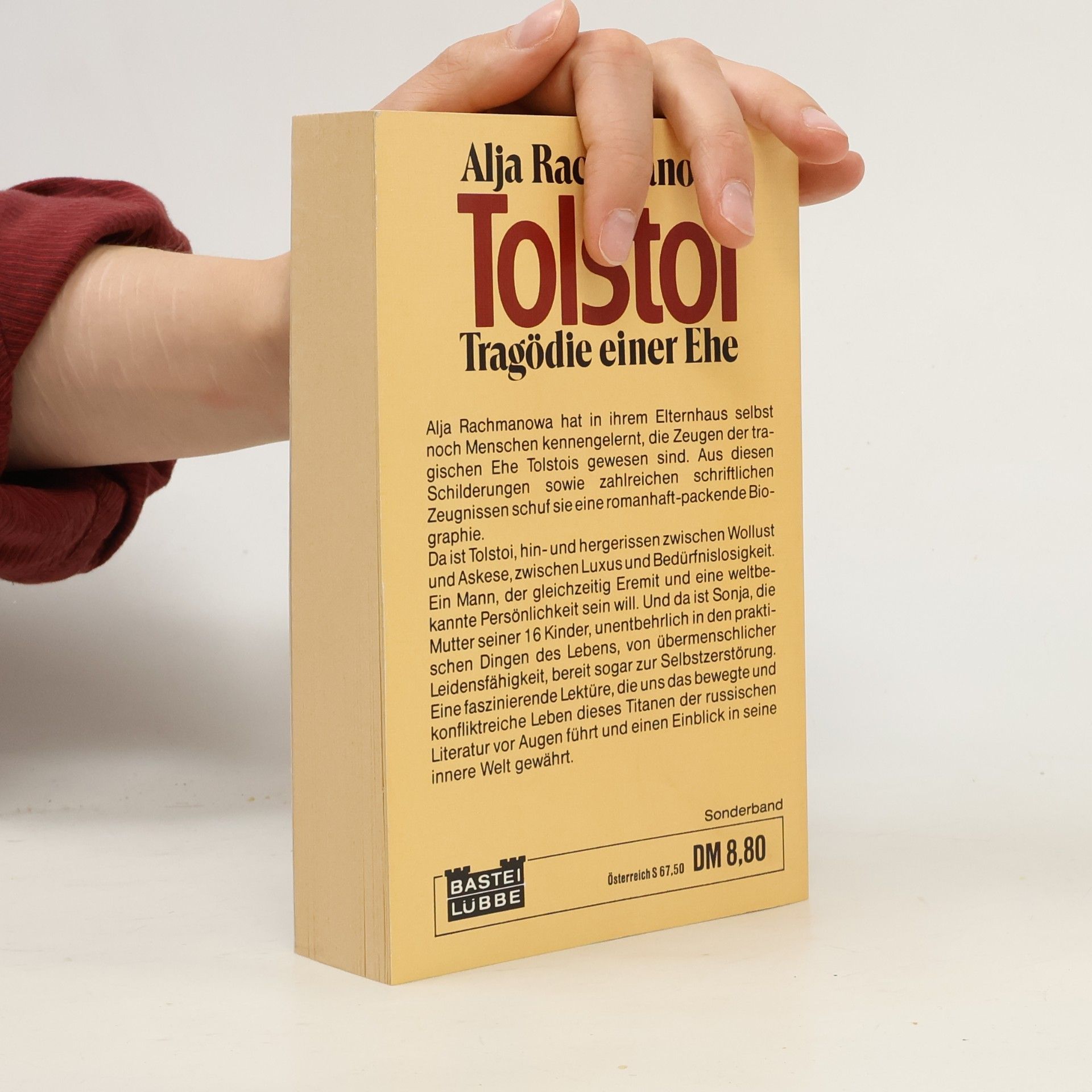 Alja Rachmanowa Tolstoi : Tragödie einer Ehe