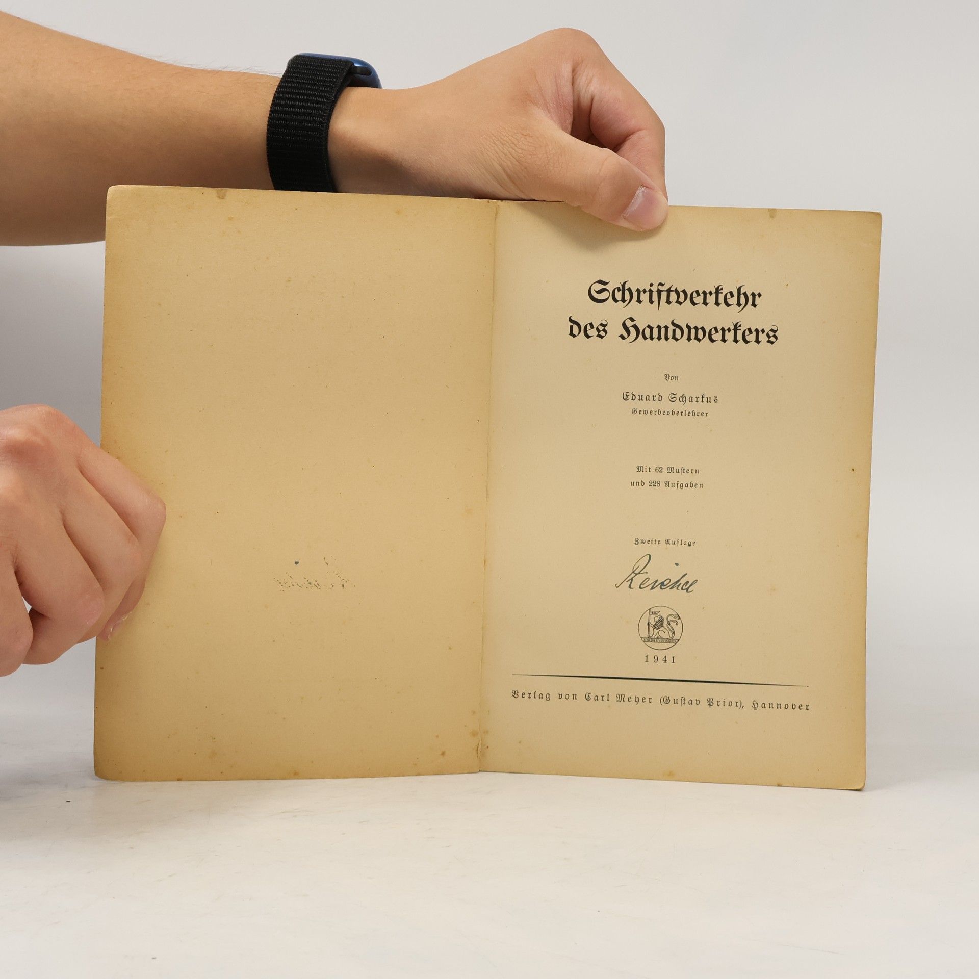 Scharkus Eduard Schriftverkehr des Handwerkers