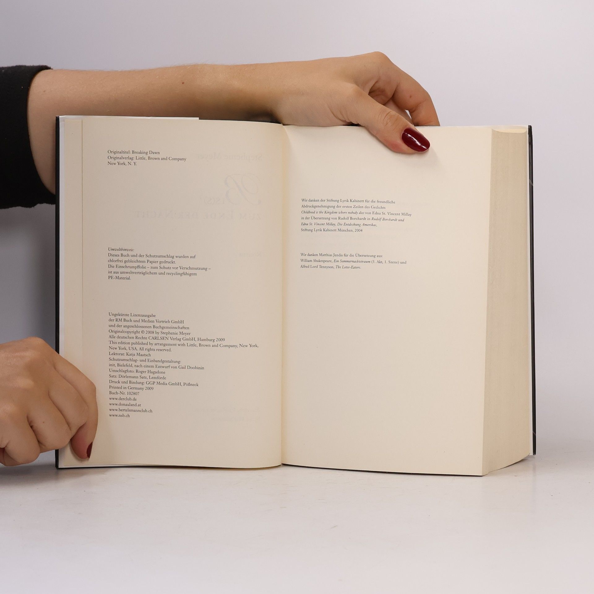Stephenie Meyer Biss zum Ende der Nacht