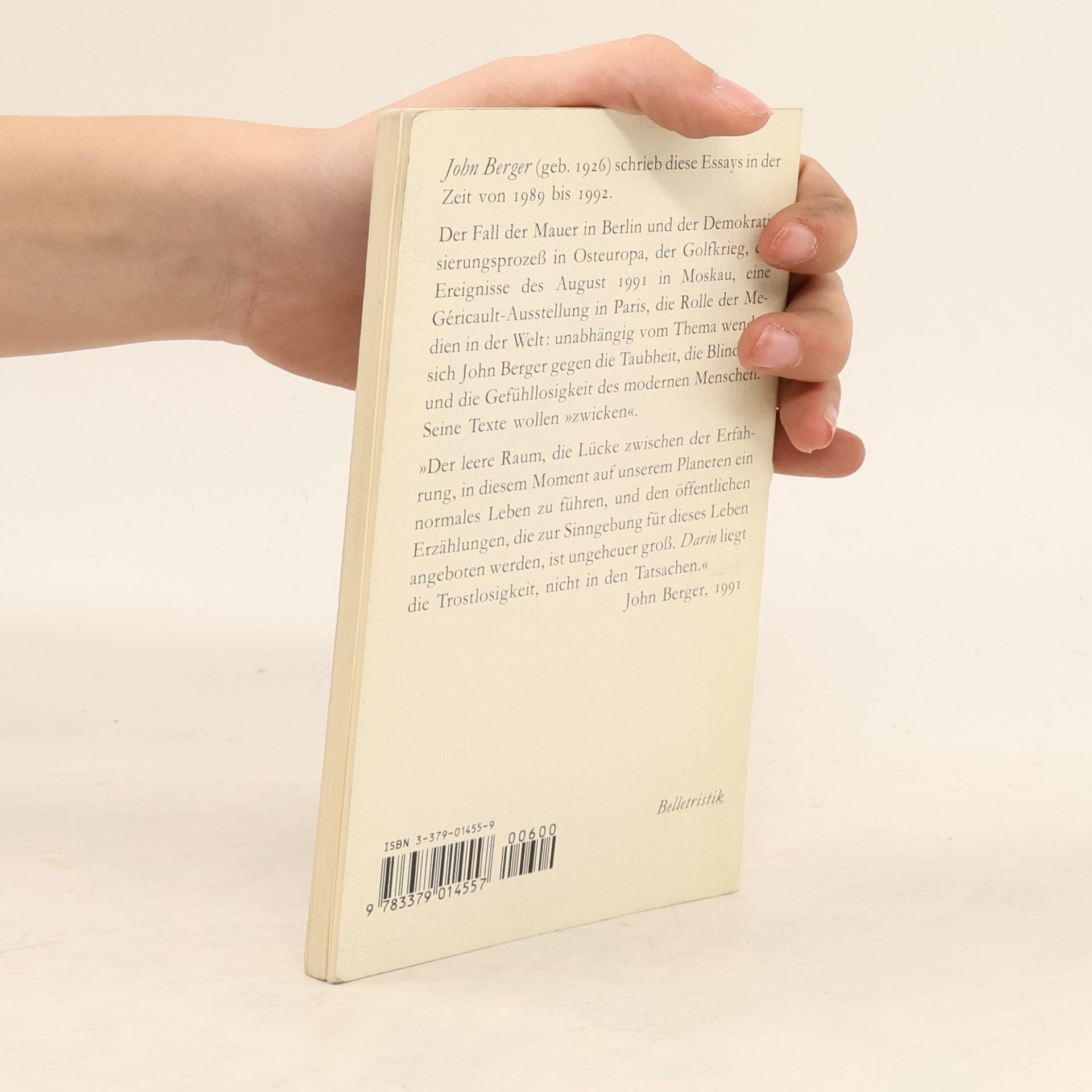 John Berger Gute Nachrichten, schlechte Nachrichten