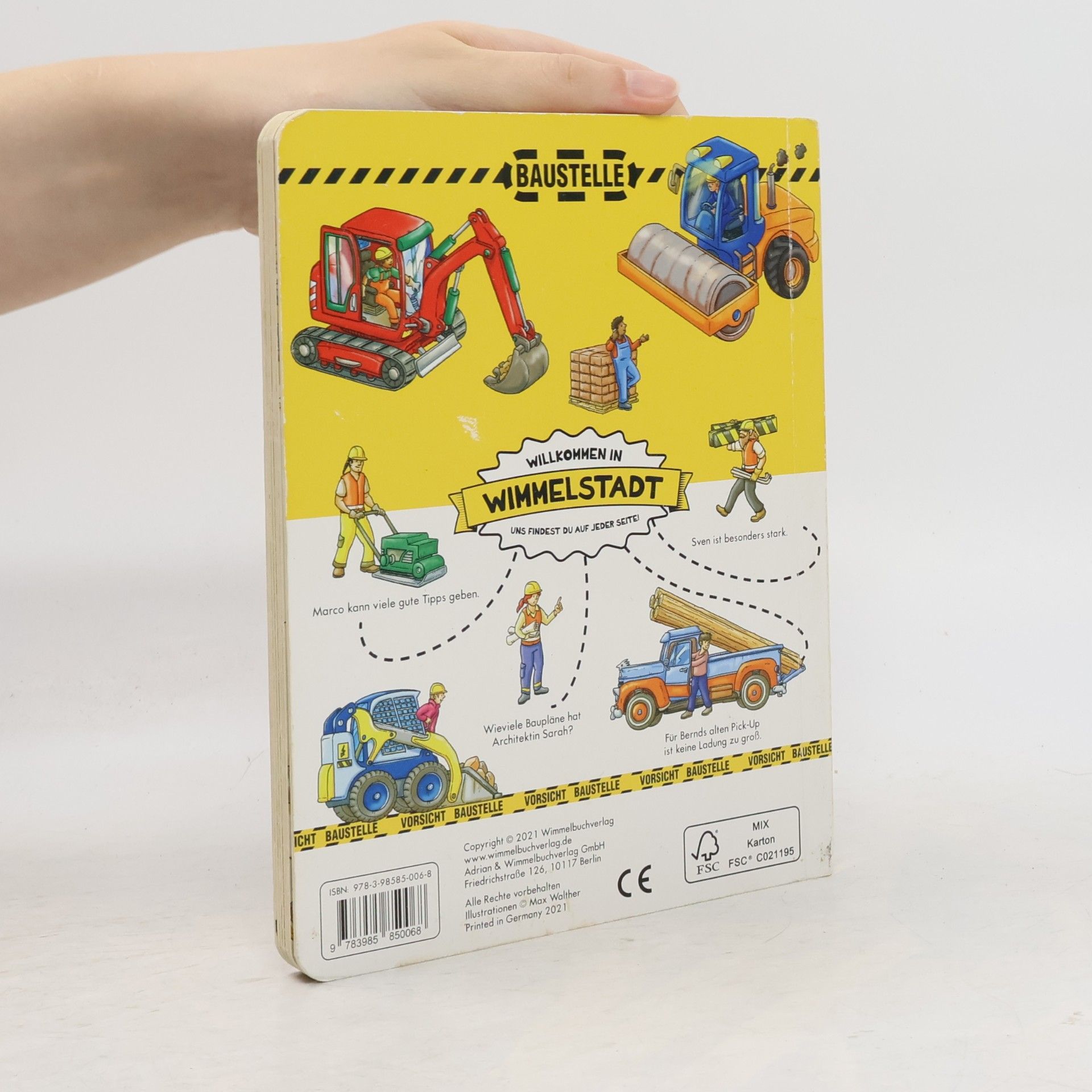 Max Walther Baustellen Wimmelbuch