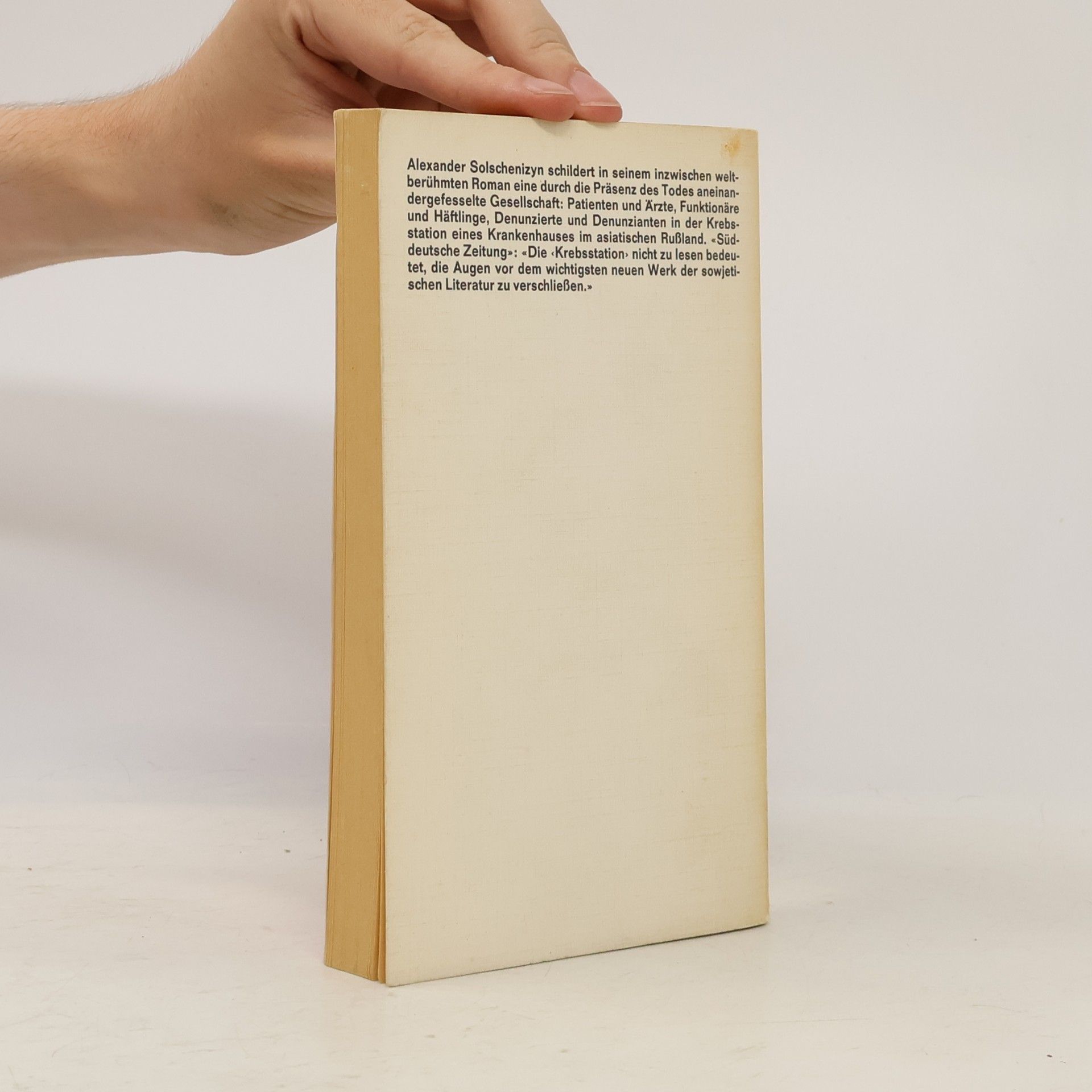 Aleksandr Isajevič Solženicyn Krebsstation. Roman in zwei Büchern. Buch 1