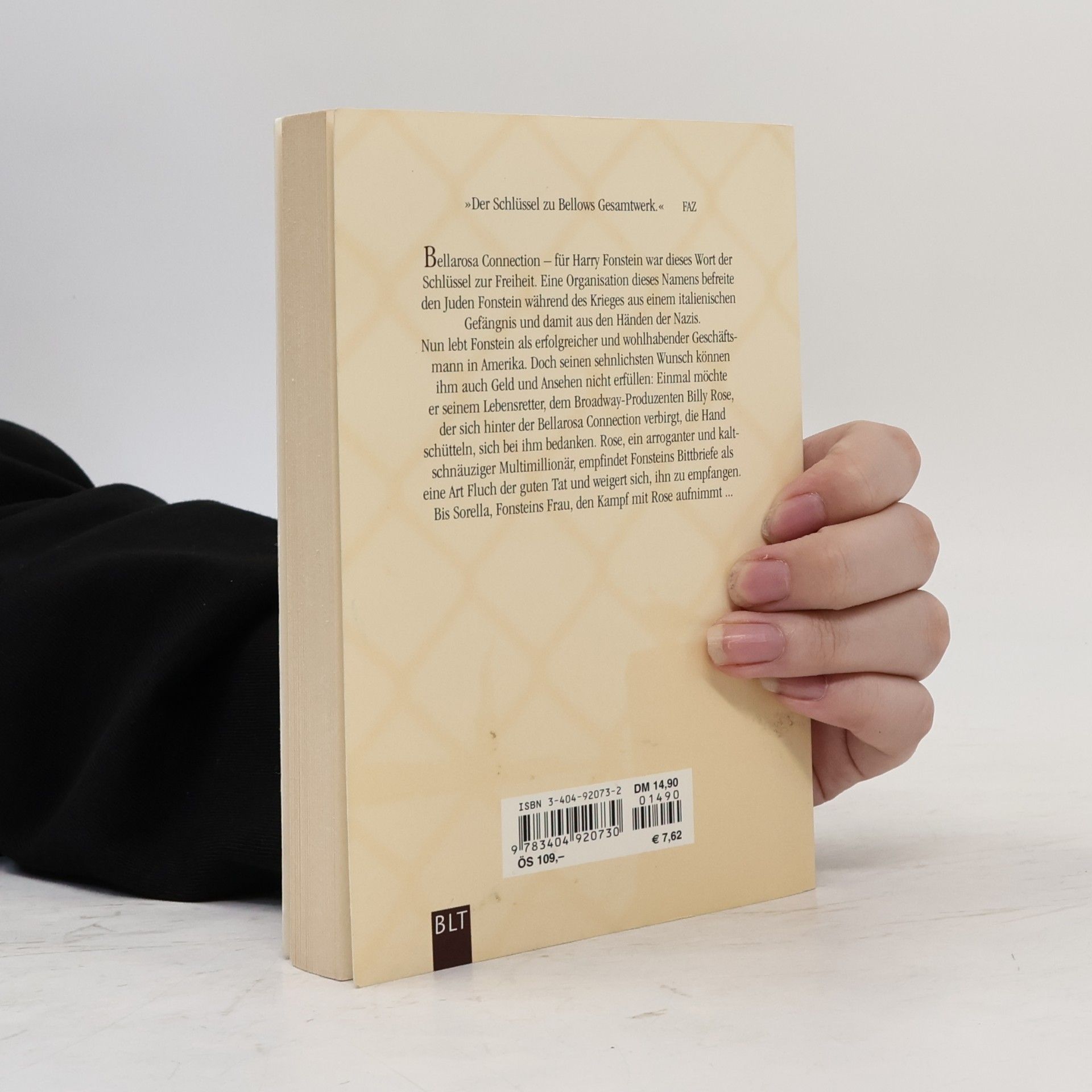 Saul Bellow Die Bellarosa Connection.