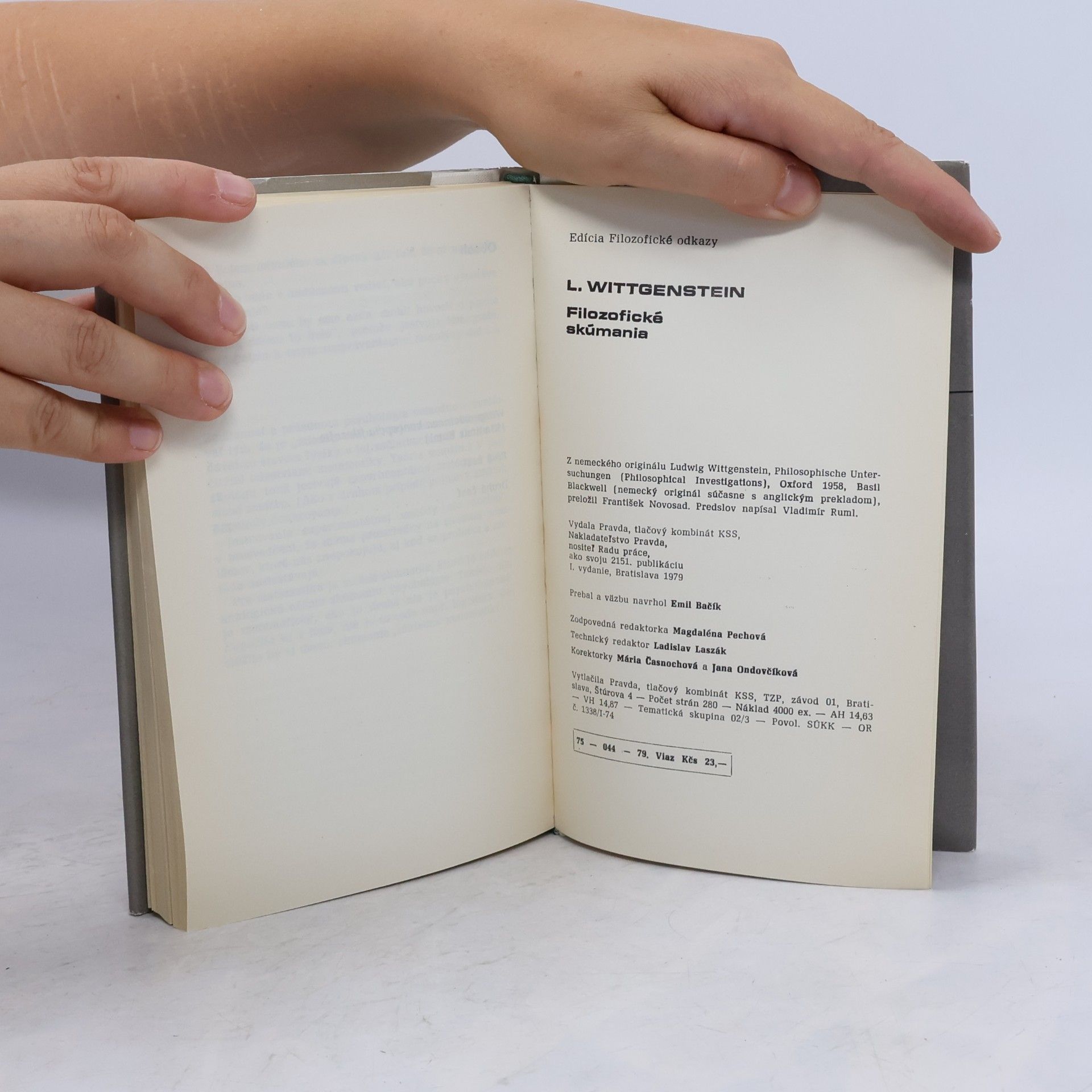 Ludwig Wittgenstein Filozofické skúmania