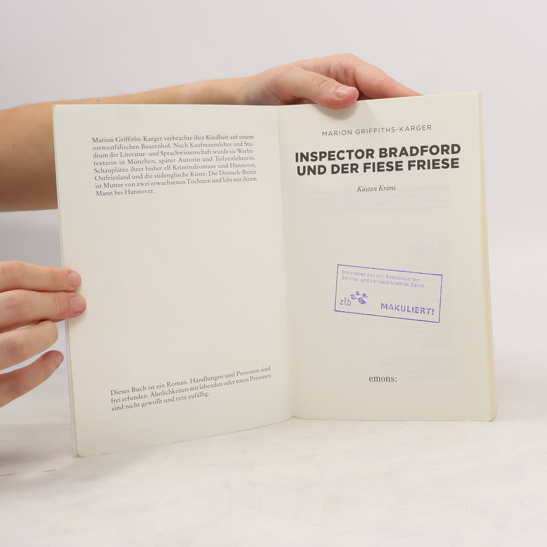 Marion Griffiths-Karger Inspector Bradford und der fiese Friese