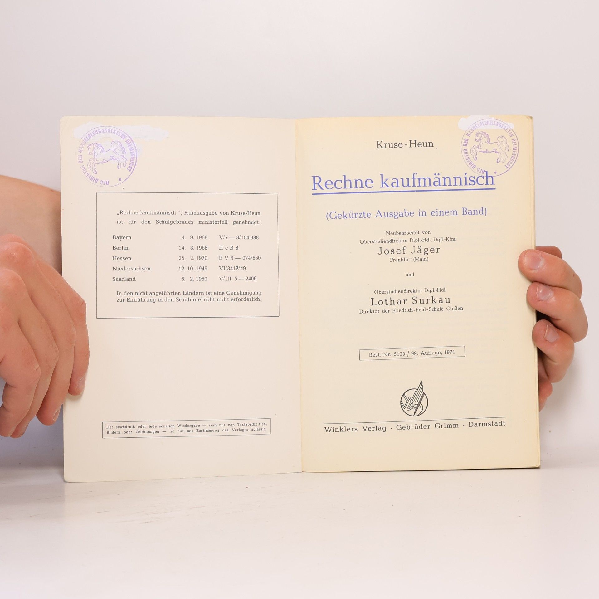 Josef Jäger Rechne kaufmännisch!