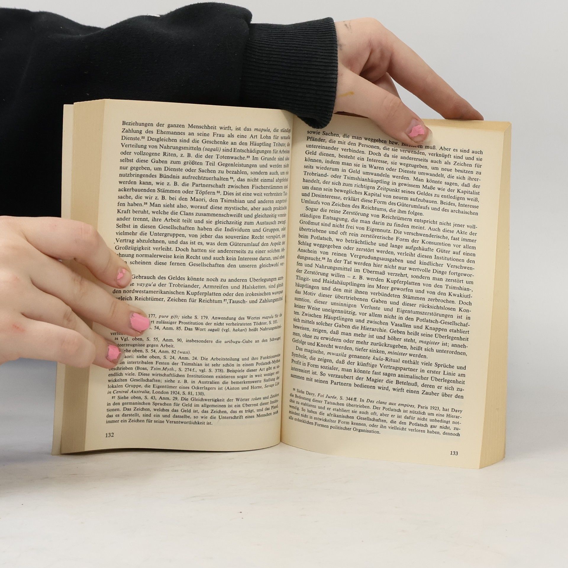 Marcel Mauss Soziologie und Anthropologie. Bd.2. Gabentausch, Soziologie u. Psychologie, Todesvorstellung, Körpertechnik, Begriff d. Person. Hrsg. v. Wolf Lepenies u. Henning Ritter