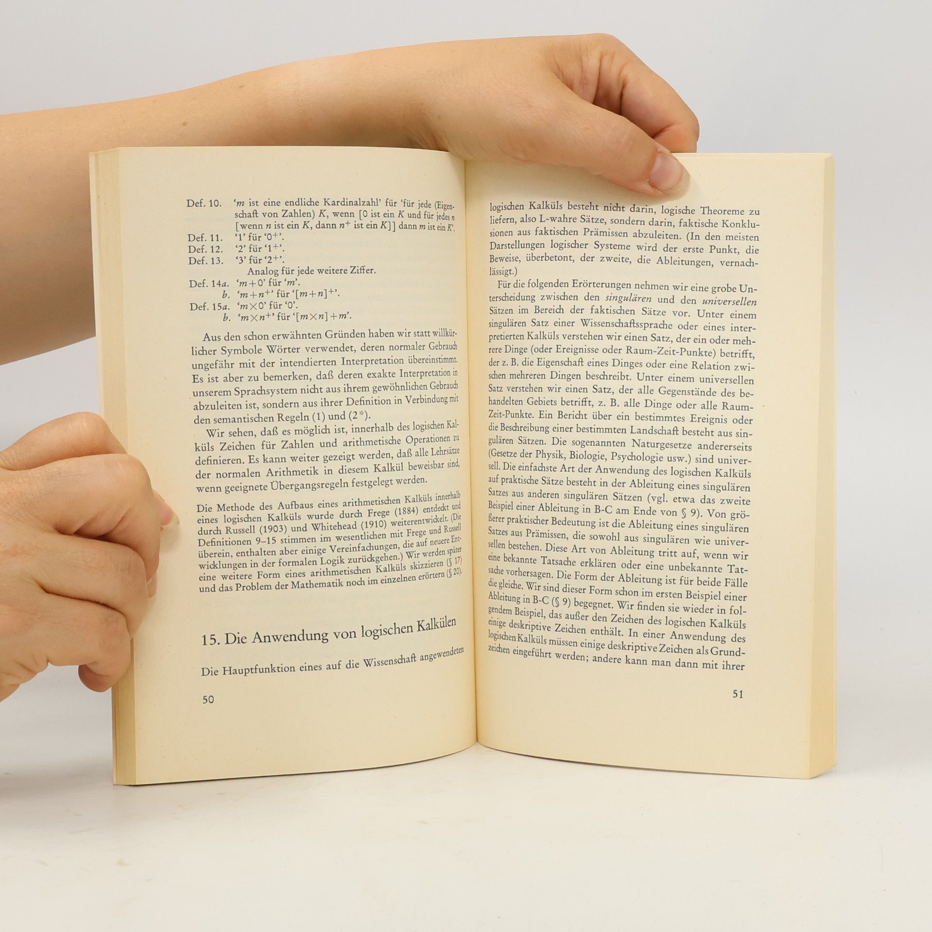 Rudolf Carnap Grundlagen der Logik und Mathematik