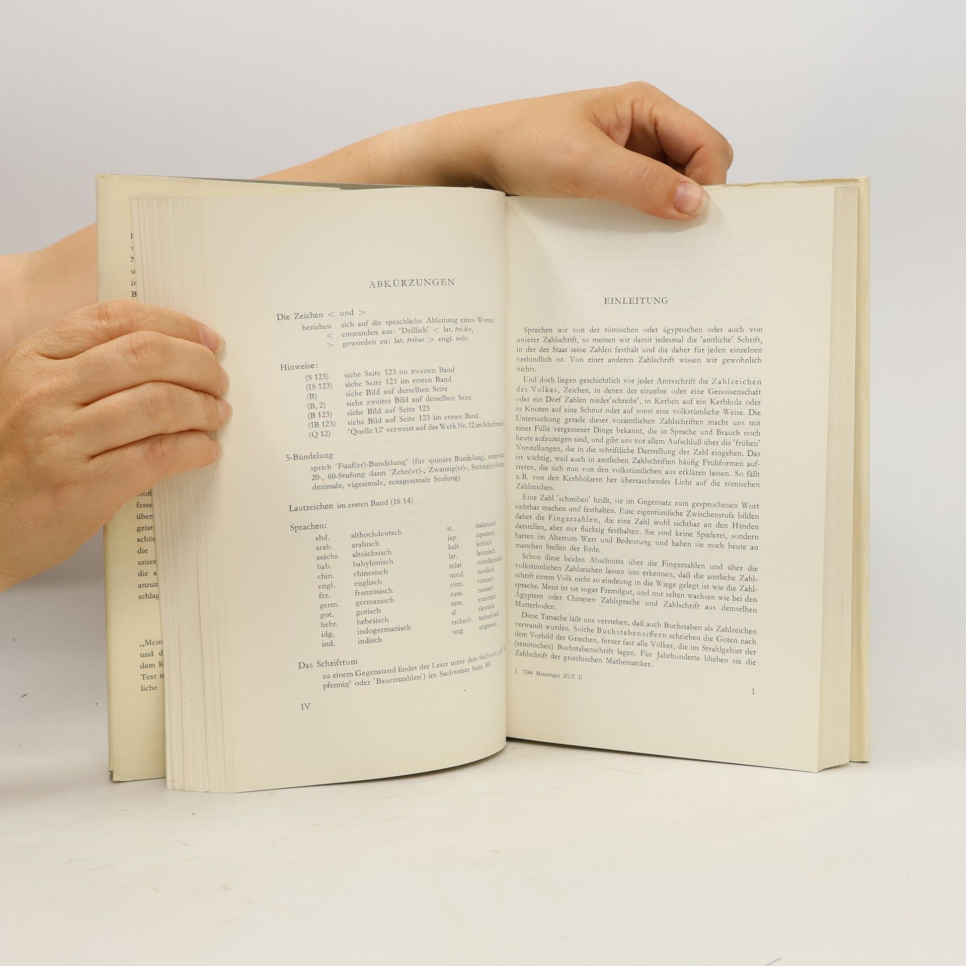 Karl A. Menninger Zahlwort und Ziffer: Eine Kulturgeschichte der Zahl 1